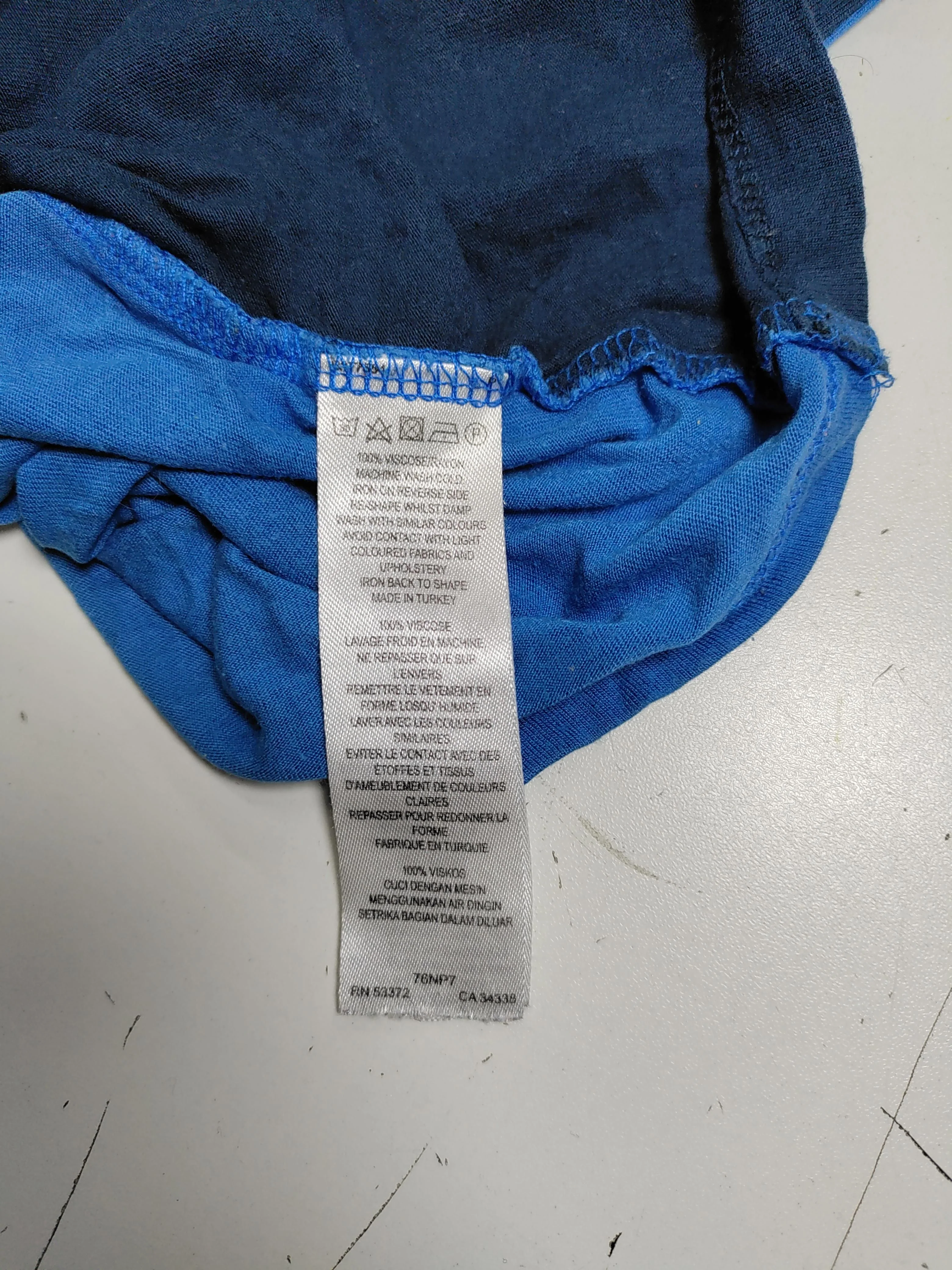 French Connection Women's T-Shirt S Blue 100% Viscose Basic - Image 8