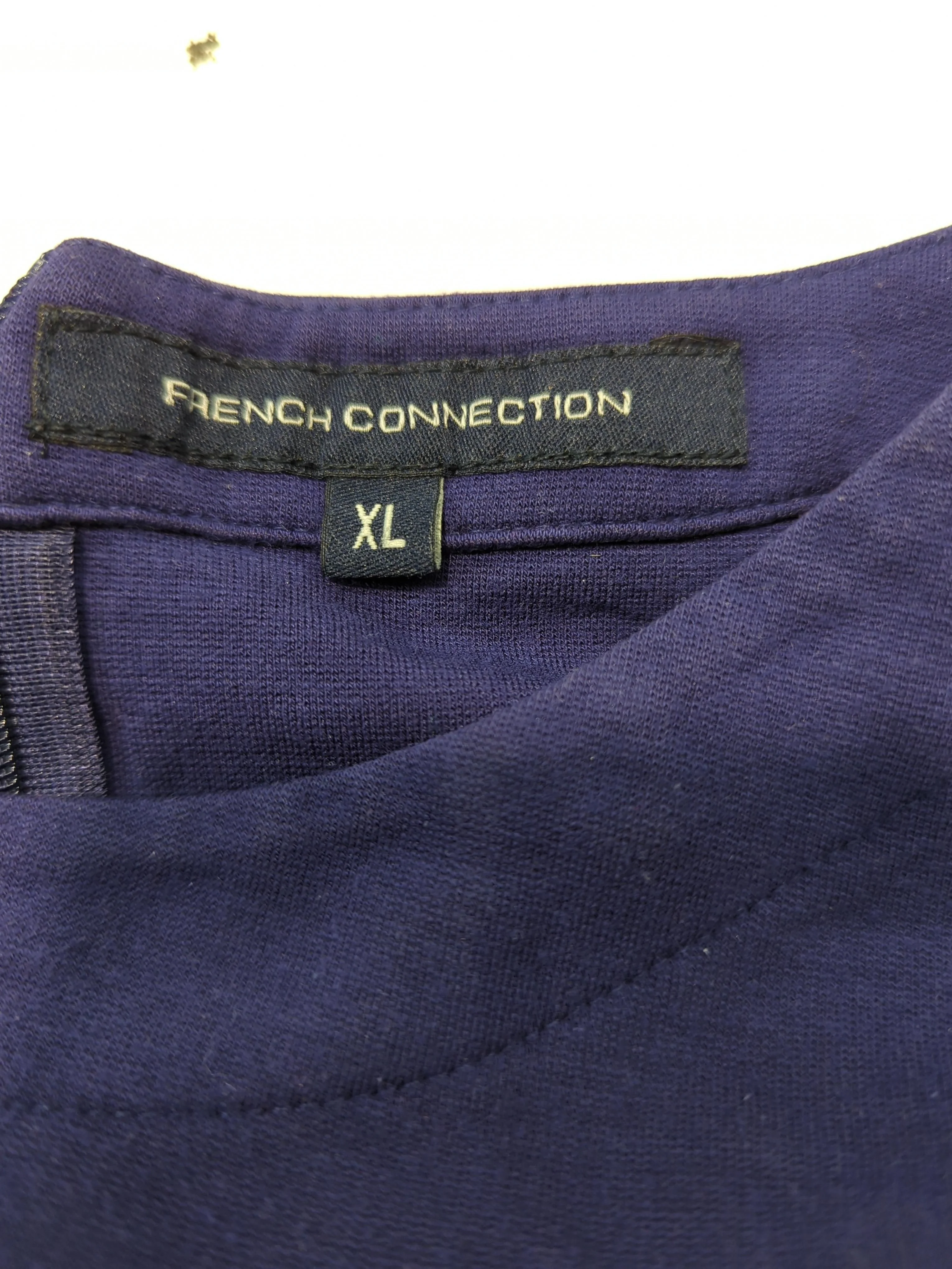 French Connection Women's T-Shirt XL Blue Viscose with Elastane Basic - Image 6