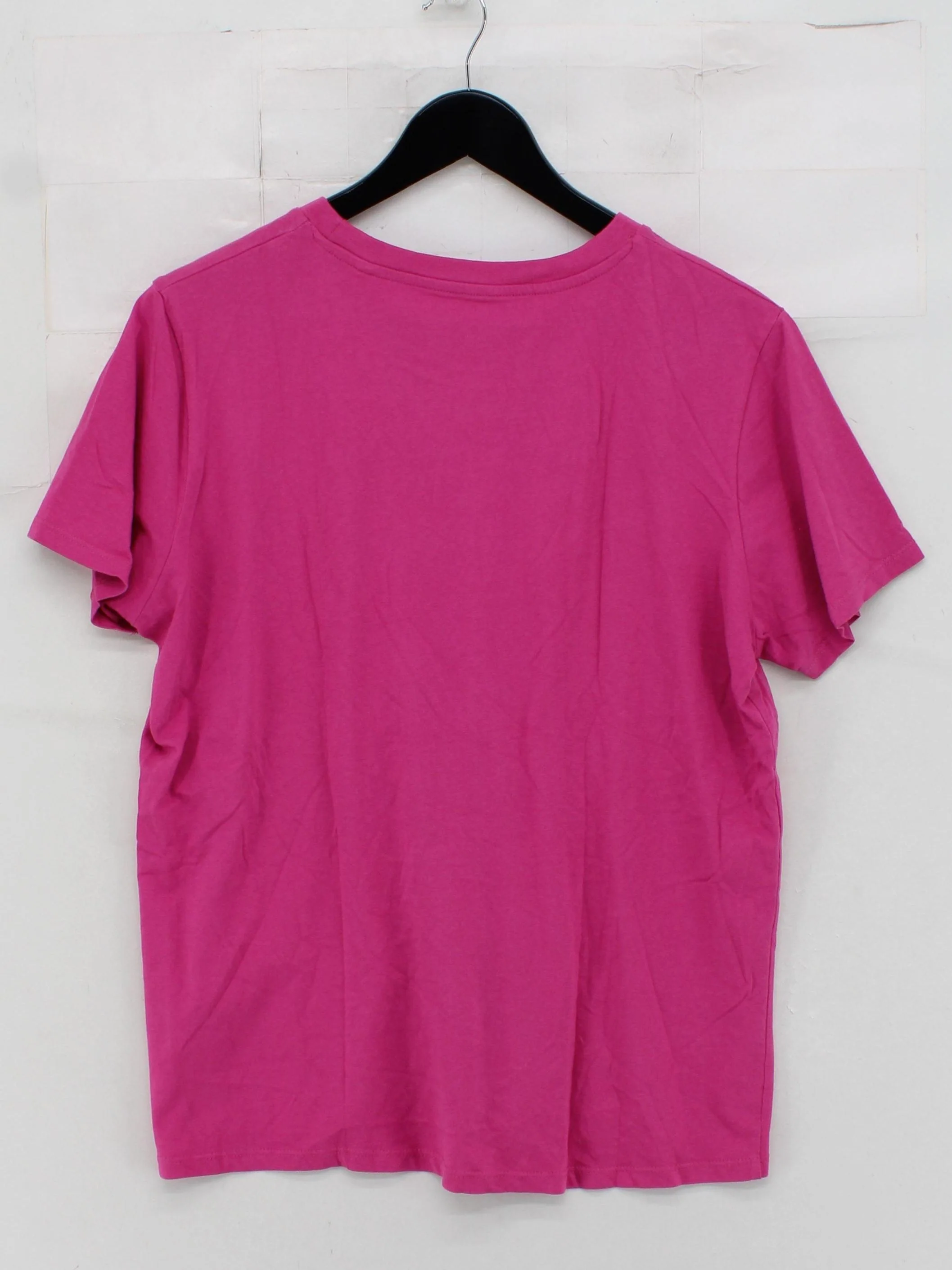 French Connection Women's T-Shirt XL Pink 100% Cotton Basic - Image 2