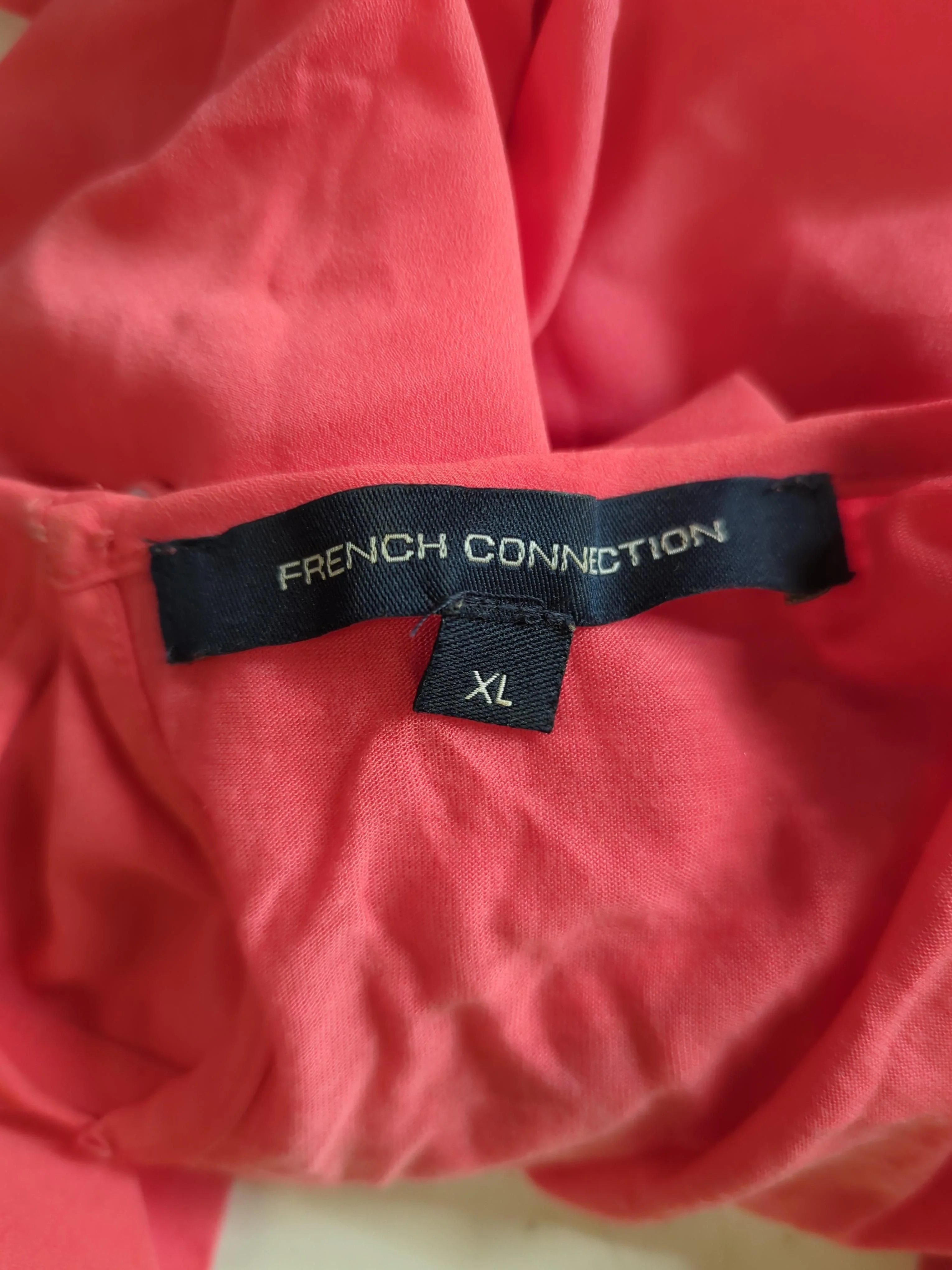 French Connection Women's T-Shirt XL Pink Polyester with Lyocell Modal Basic - Image 5