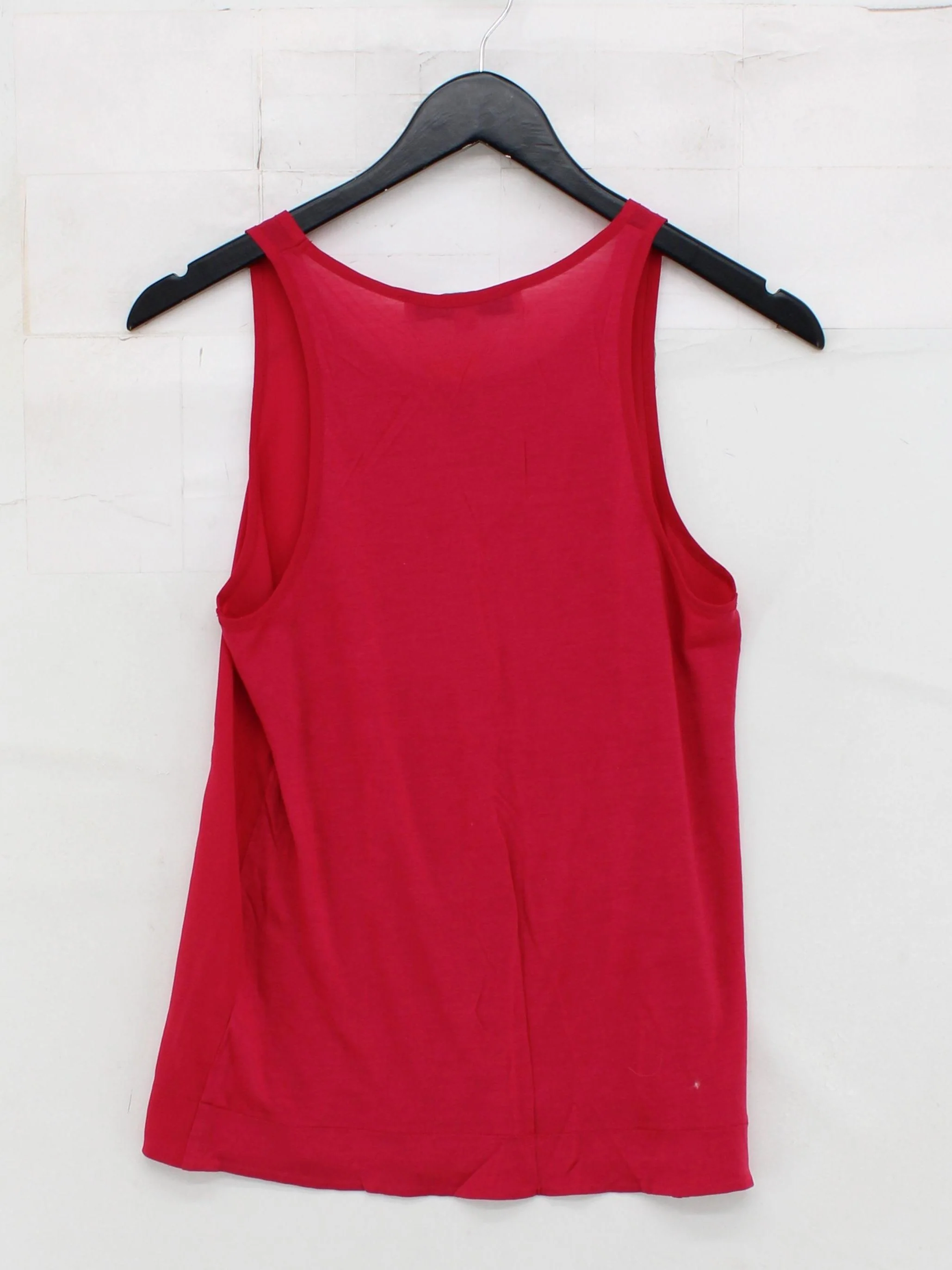 French Connection Women's T-Shirt XS Red Polyester with Lyocell Modal Basic - Image 2