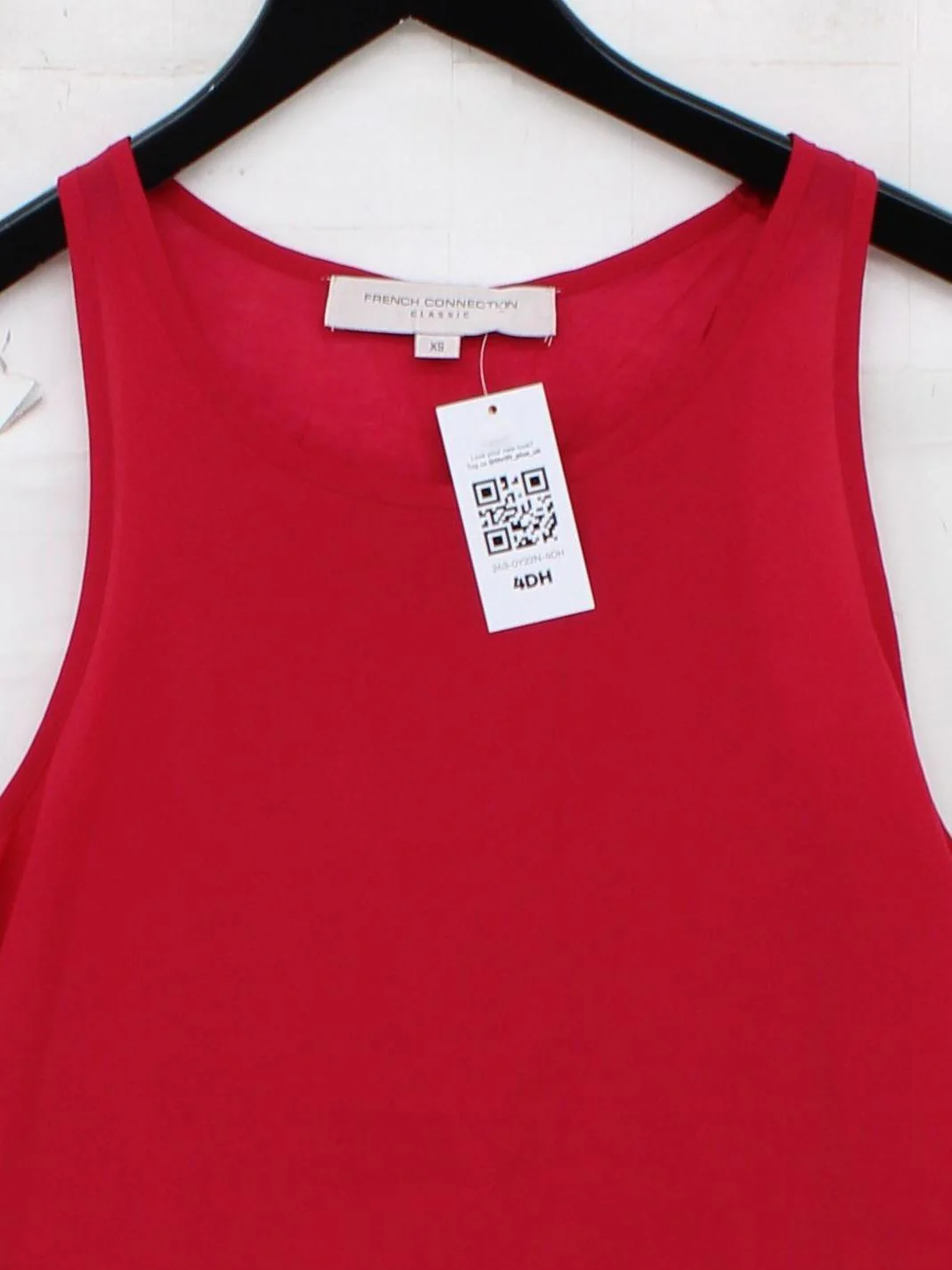 French Connection Women's T-Shirt XS Red Polyester with Lyocell Modal Basic - Image 3