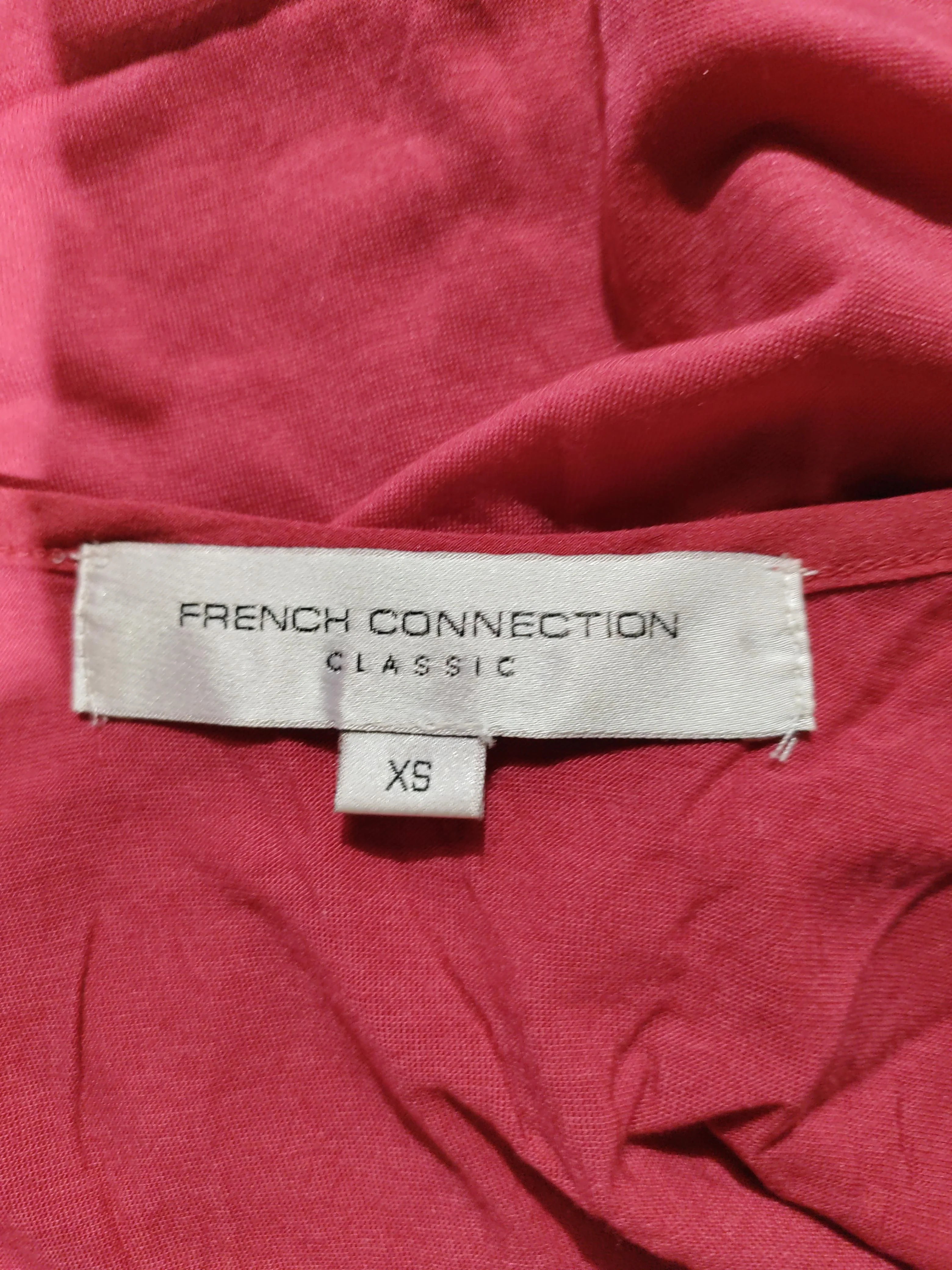 French Connection Women's T-Shirt XS Red Polyester with Lyocell Modal Basic - Image 5