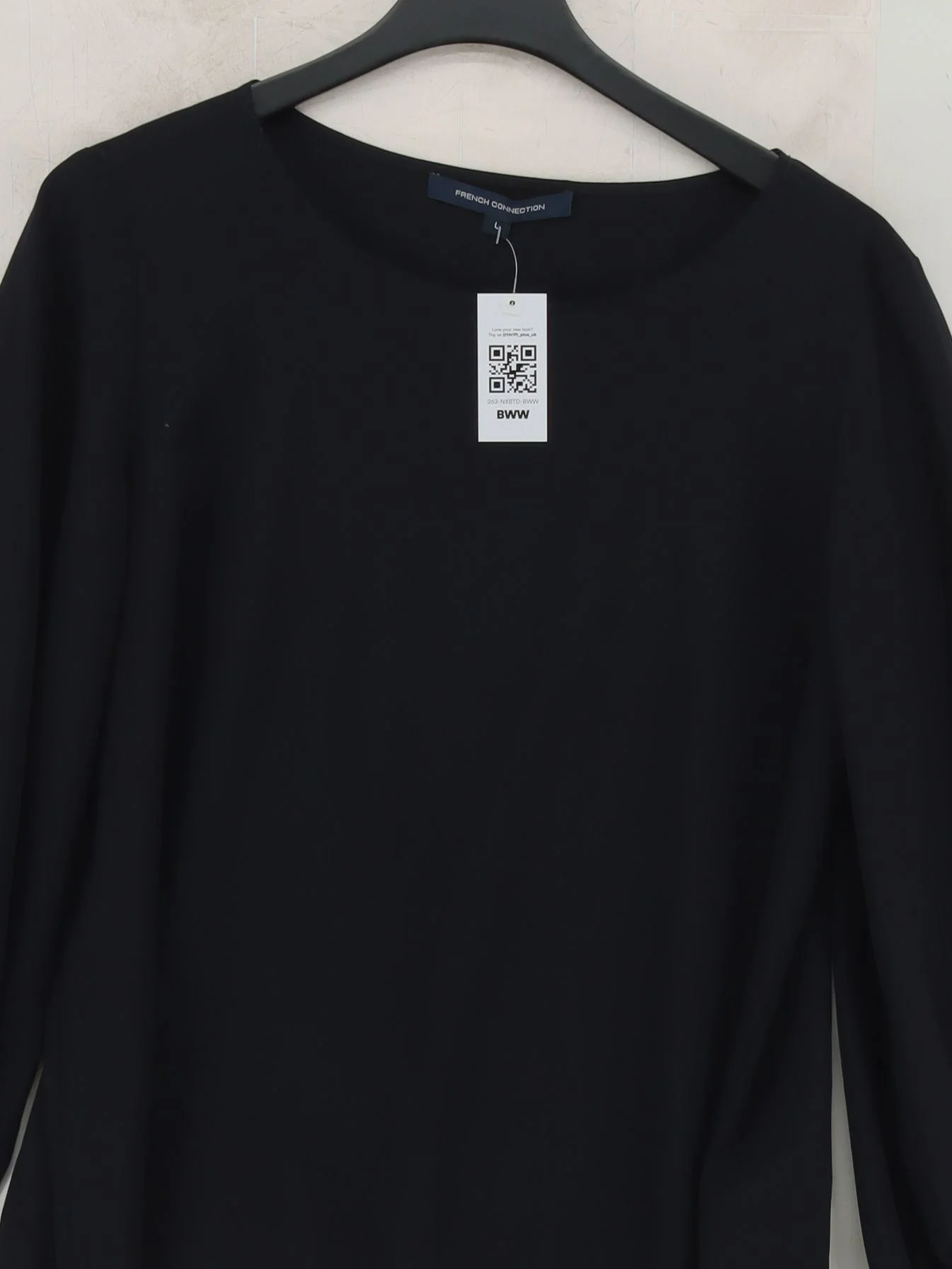 French Connection Women's Top L Black 100% Polyester Basic - Image 3