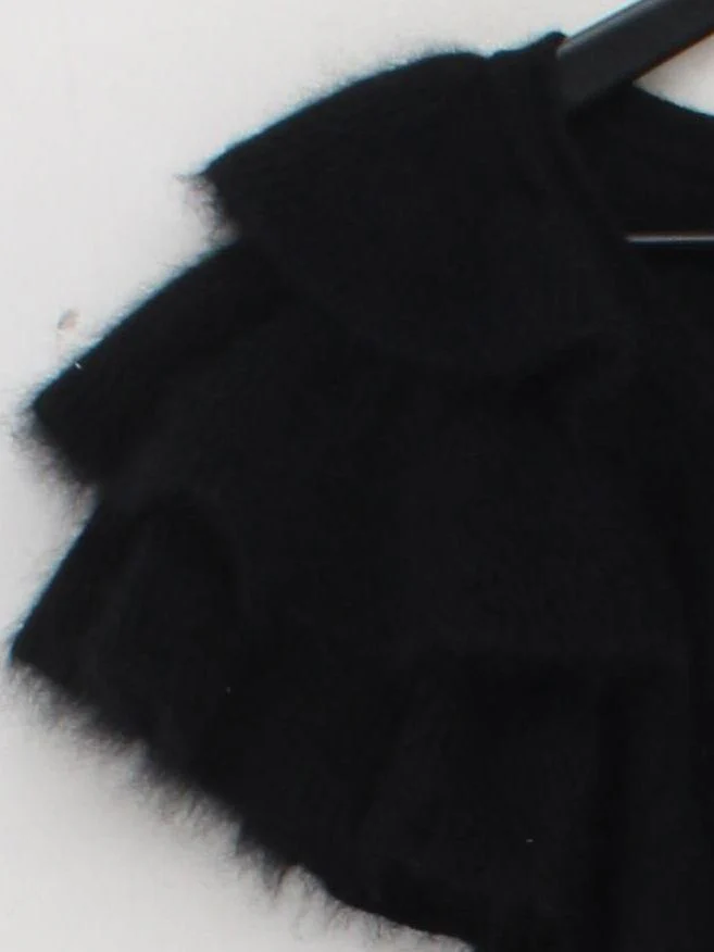 French Connection Women's Top L Black Angora with Polyamide Basic - Image 4