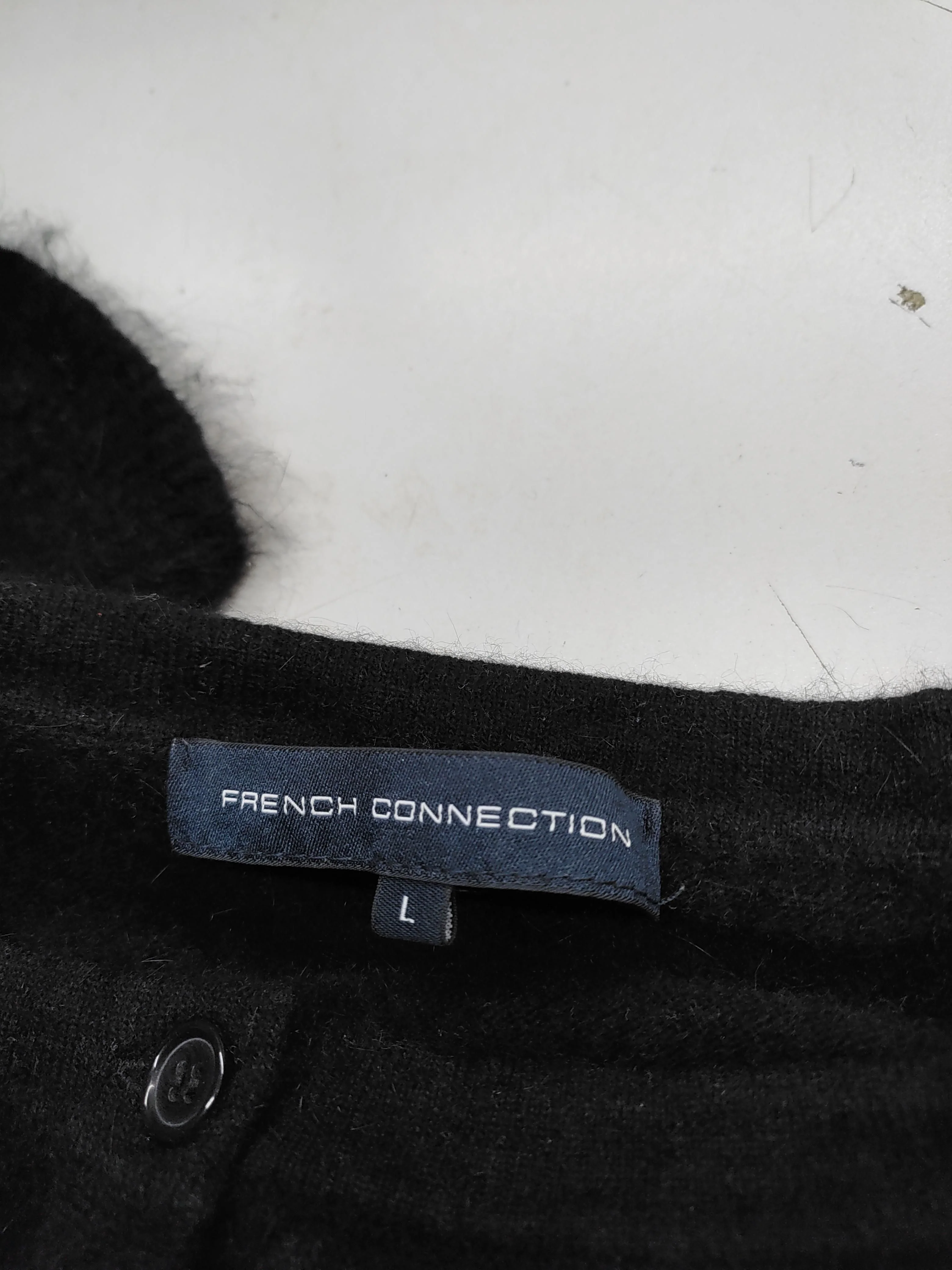 French Connection Women's Top L Black Angora with Polyamide Basic - Image 5