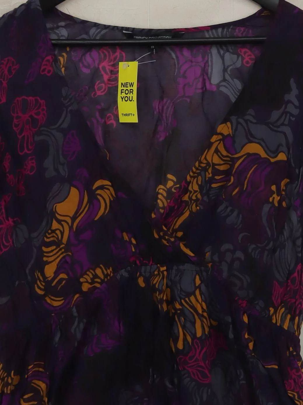 French Connection Women's Top L Multi 100% Lyocell Modal Basic - Image 3