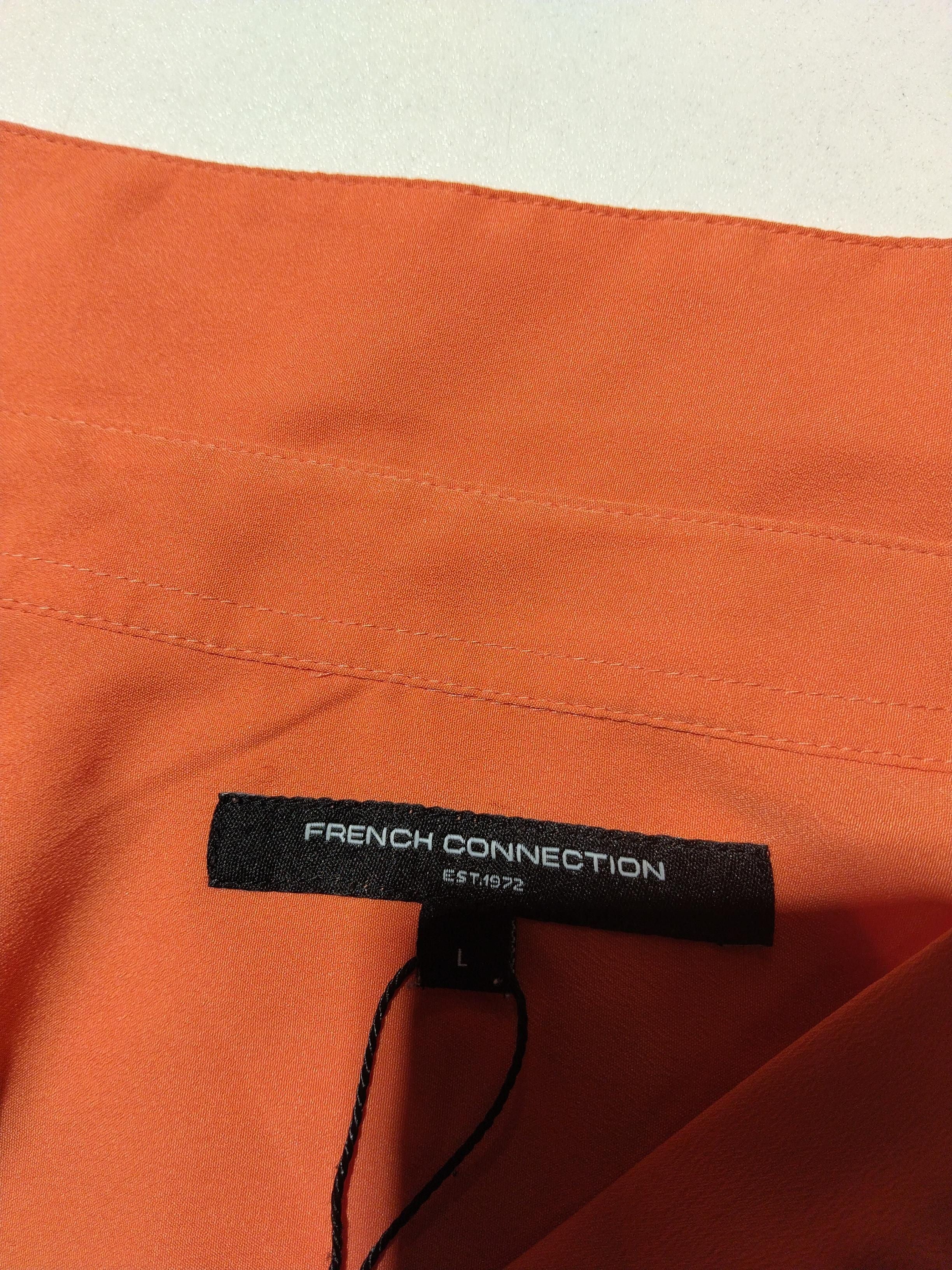 French Connection Women's Top L Orange 100% Polyester Basic - Image 5
