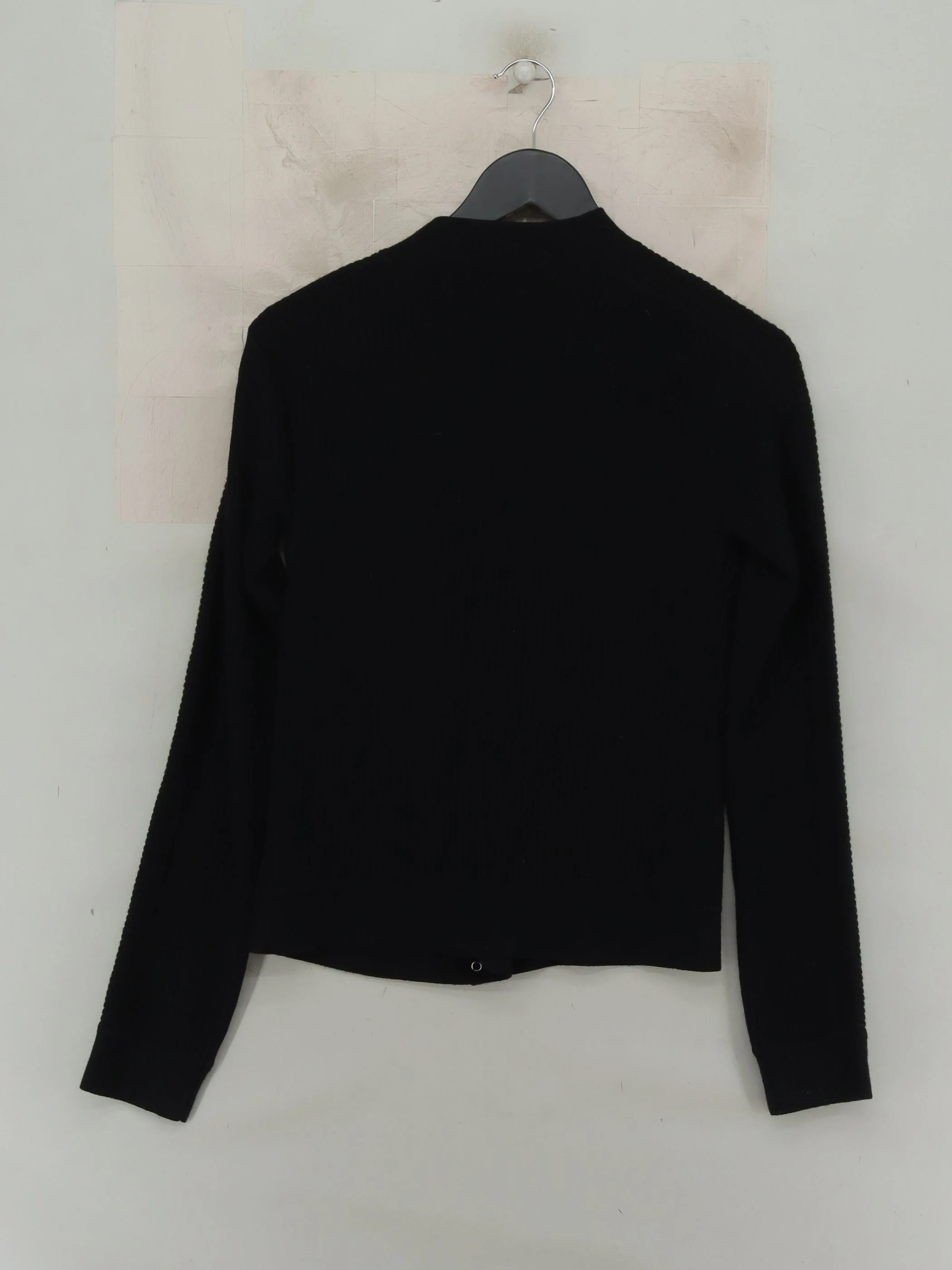 French Connection Women's Top M Black 100% Other Long Sleeve Round Neck Basic - Image 2