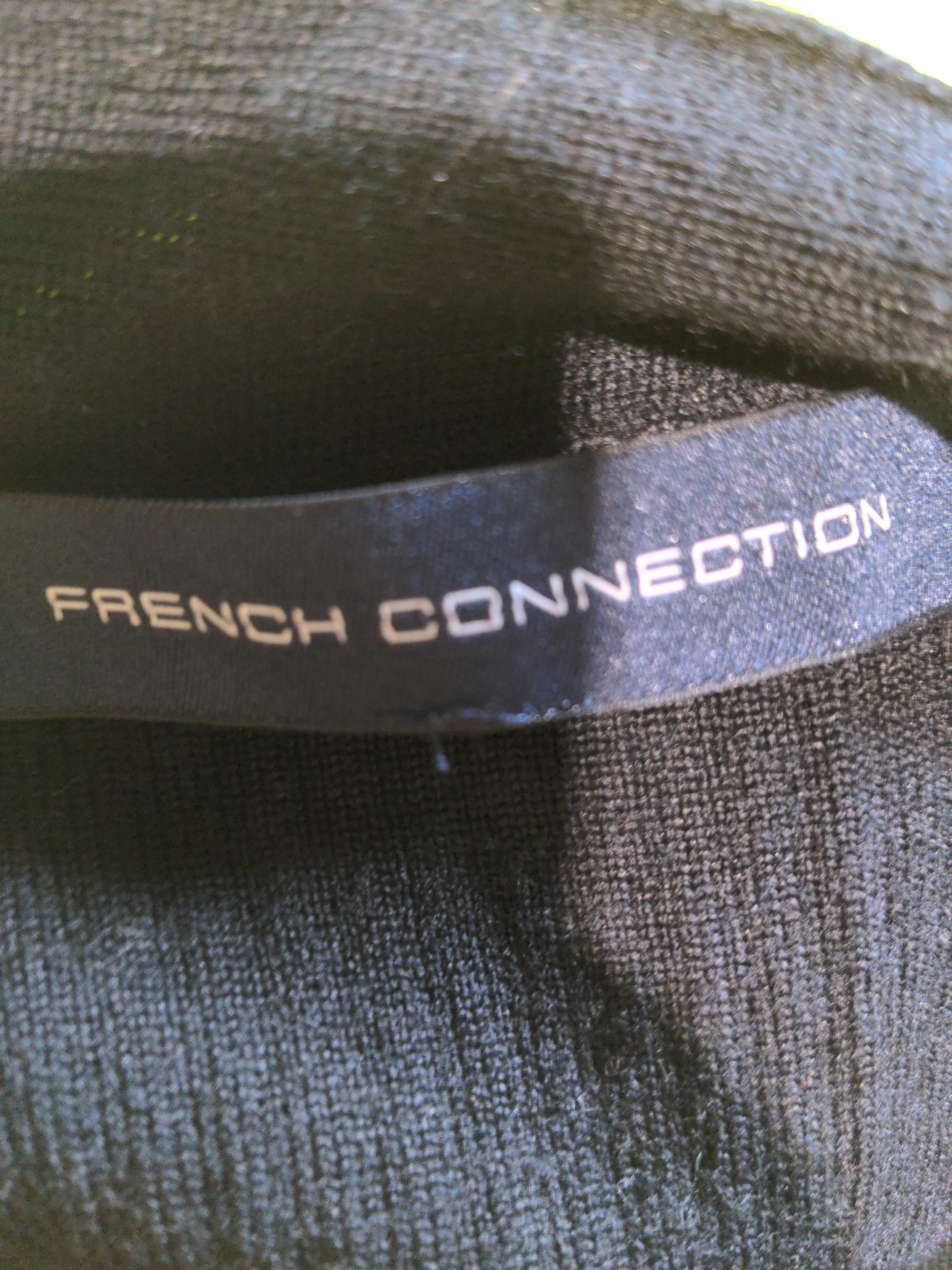 French Connection Women's Top M Black 100% Other Long Sleeve Round Neck Basic - Image 5