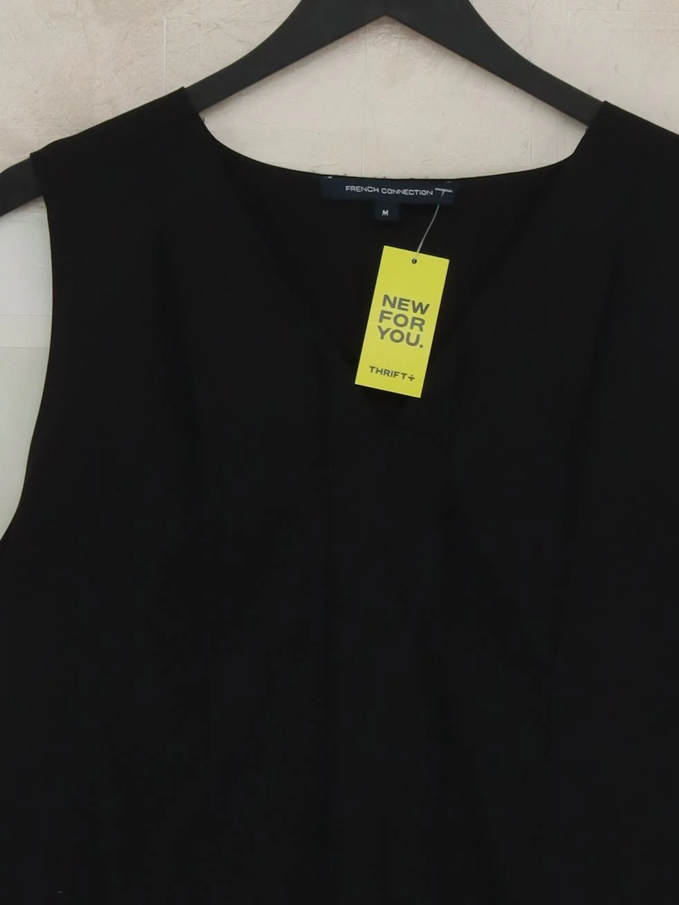 French Connection Women's Top M Black Polyester with Lyocell Modal Basic - Image 3