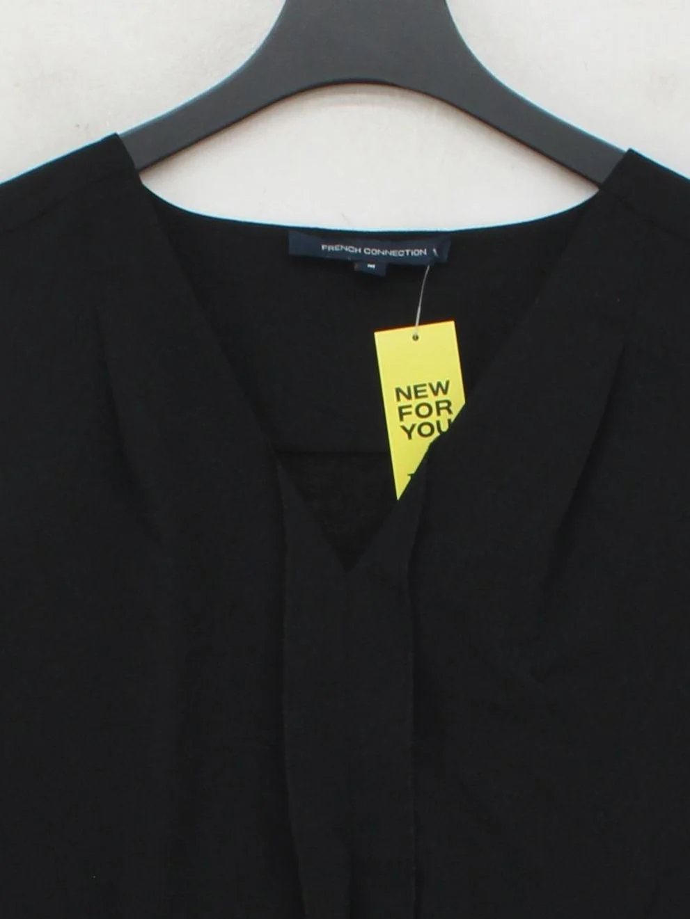 French Connection Women's Top M Black Polyester with Lyocell Modal Basic - Image 3