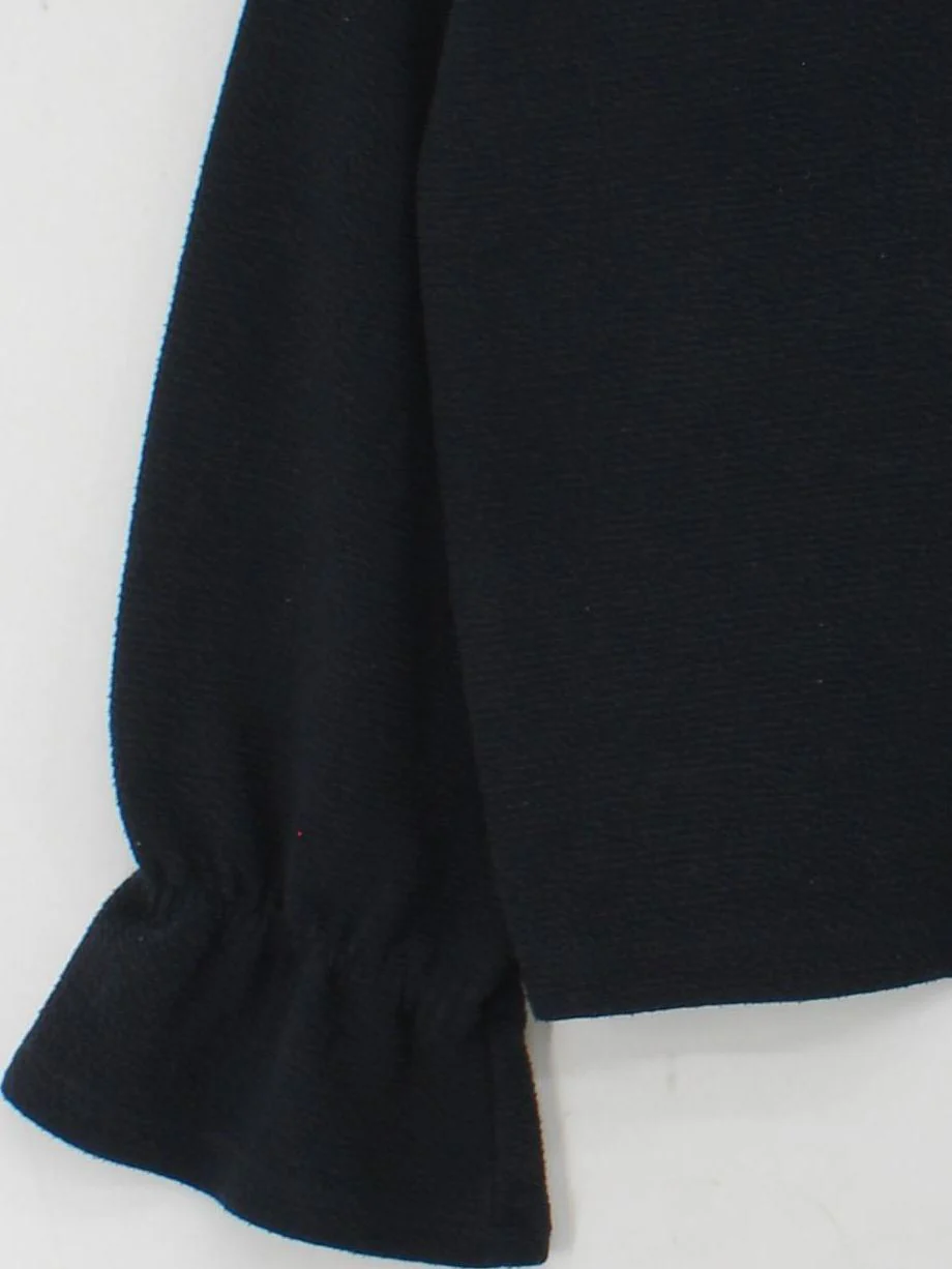 French Connection Women's Top M Black Polyester with Viscose, Elastane Basic - Image 4