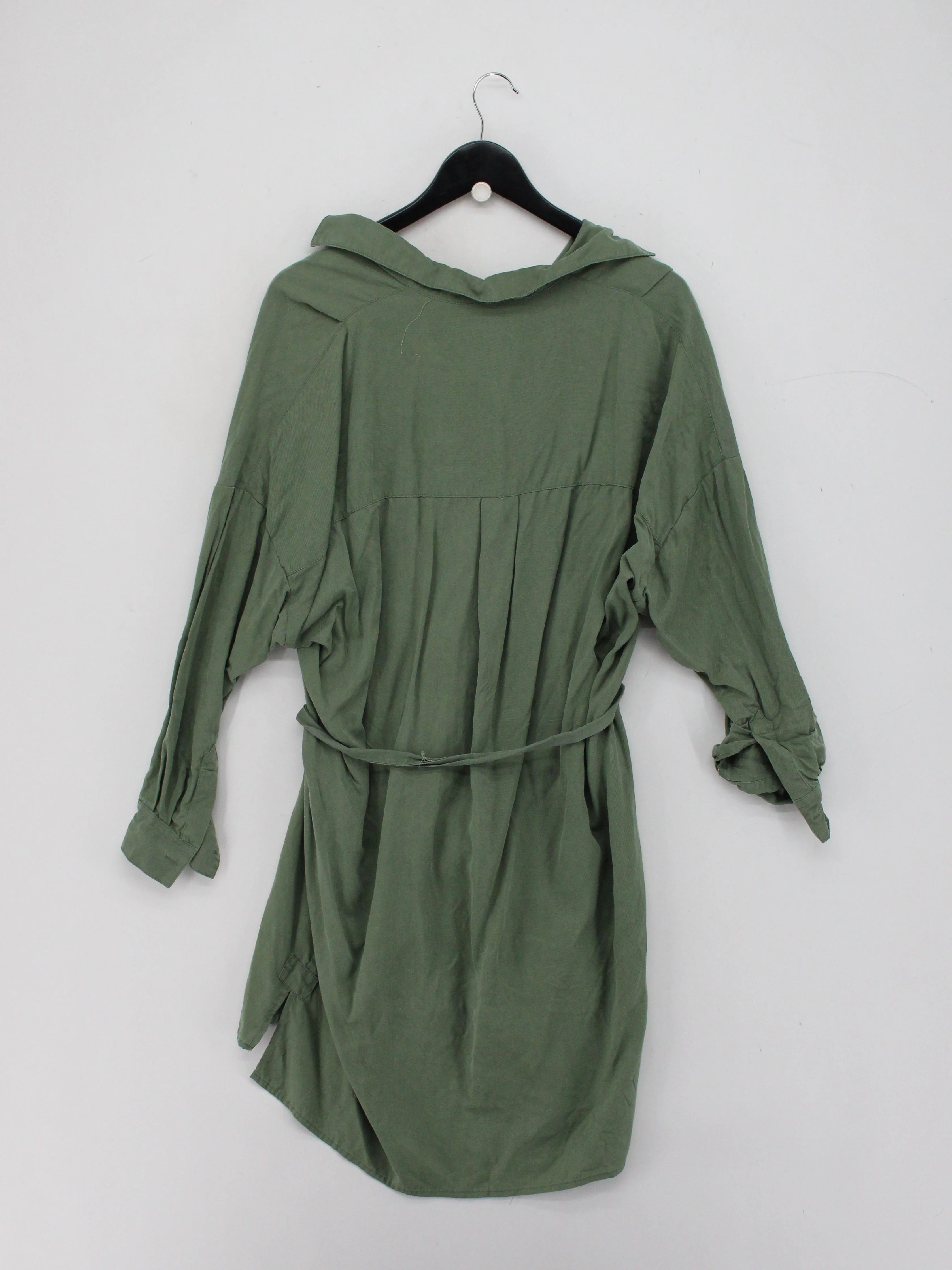 French Connection Women's Top M Green 100% Lyocell Modal Tunic - Image 2