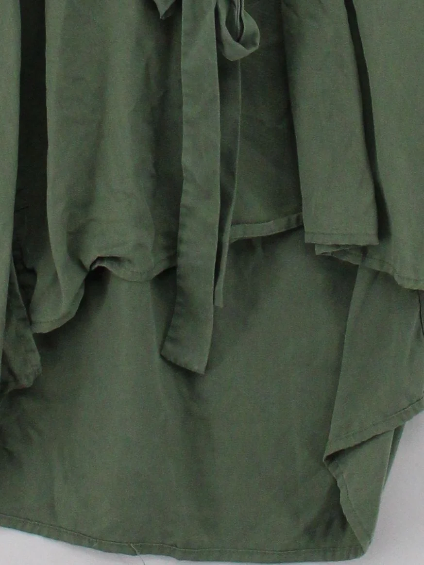 French Connection Women's Top M Green 100% Lyocell Modal Tunic - Image 4