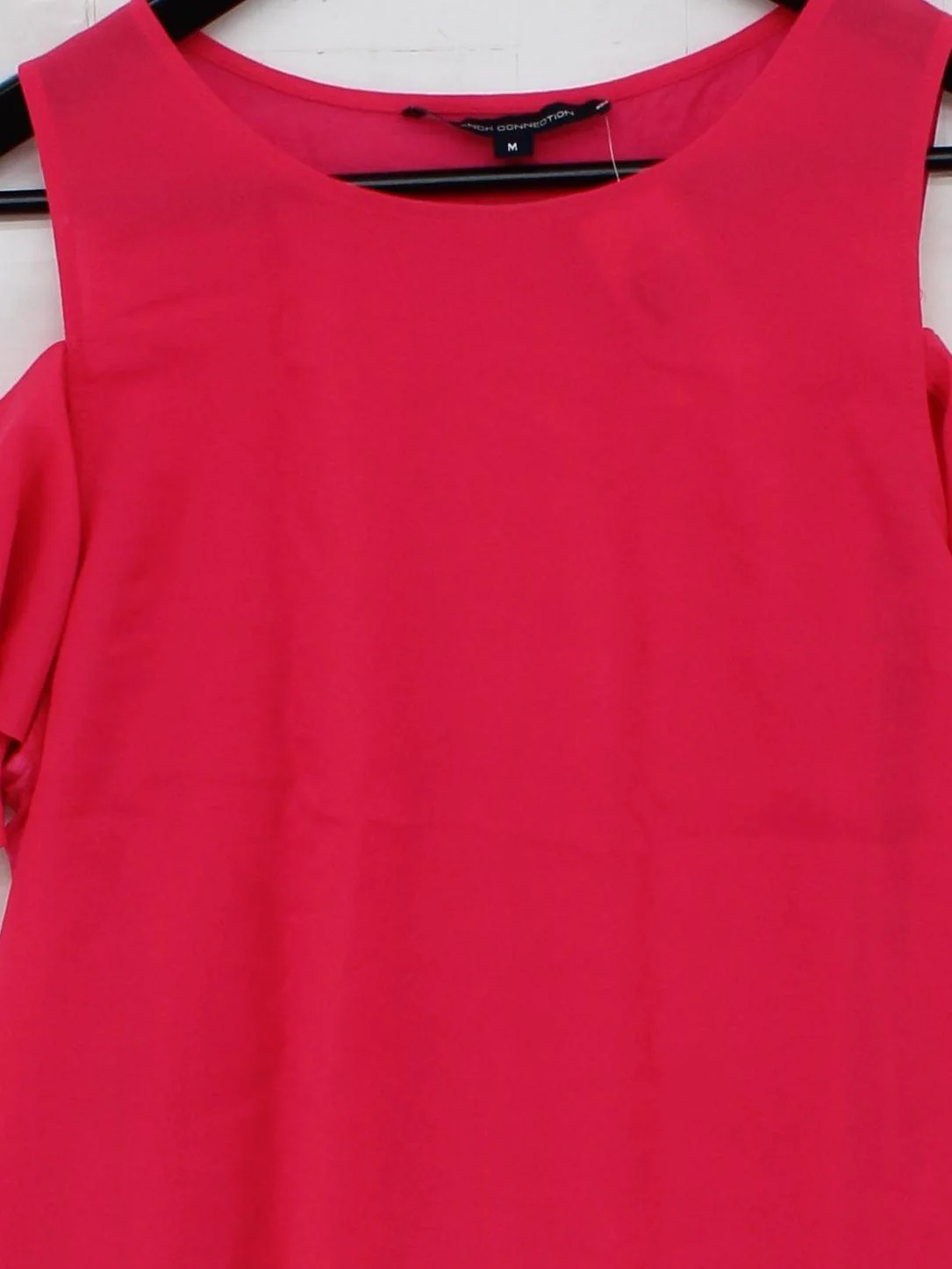 French Connection Women's Top M Pink Polyester with Lyocell Modal Basic - Image 3