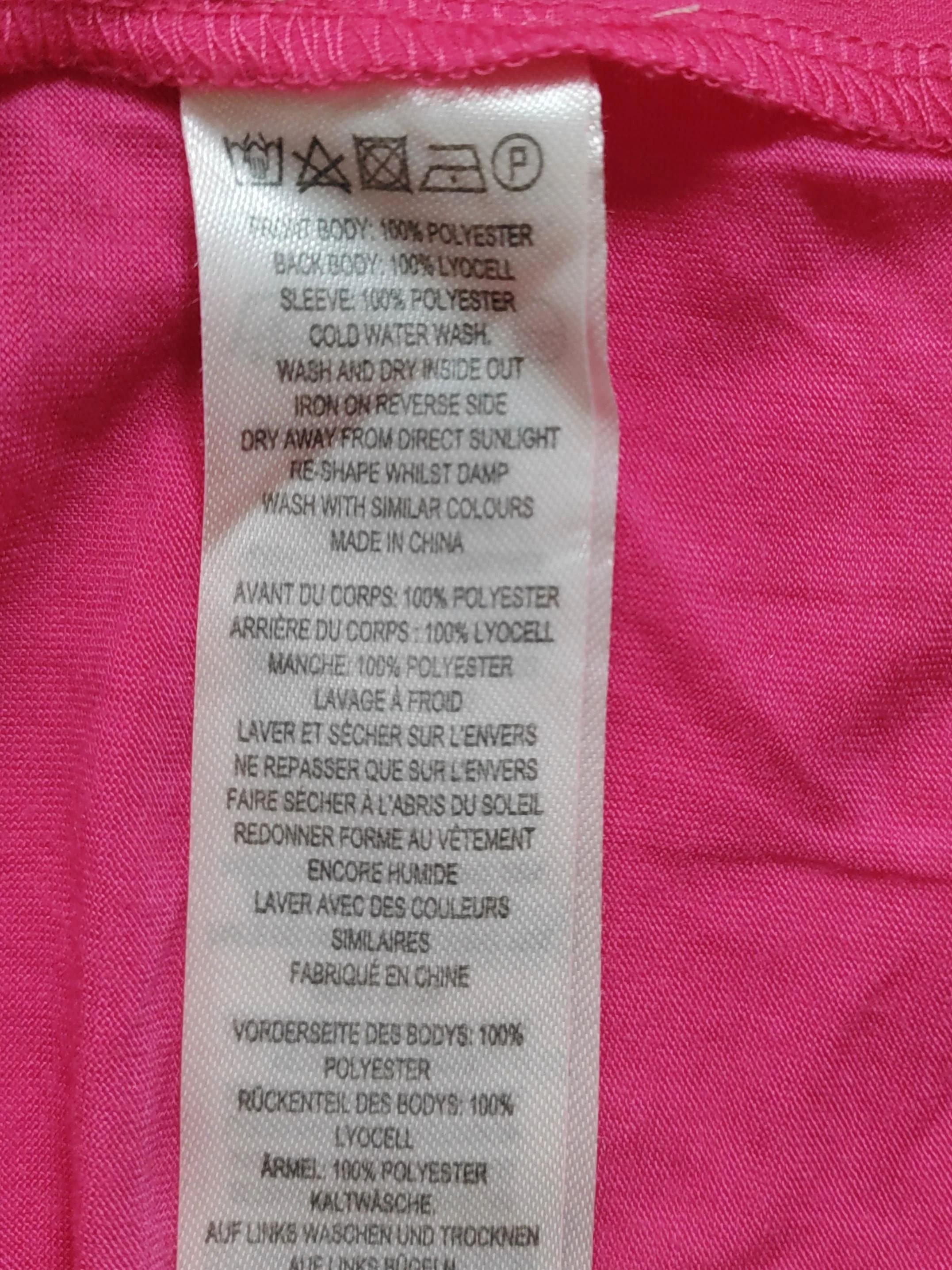 French Connection Women's Top M Pink Polyester with Lyocell Modal Basic - Image 6