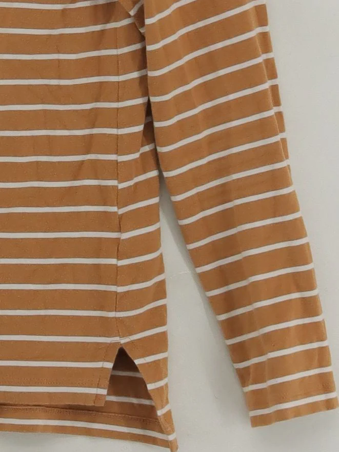 French Connection Women's Top M Tan Cotton with Elastane Basic - Image 4