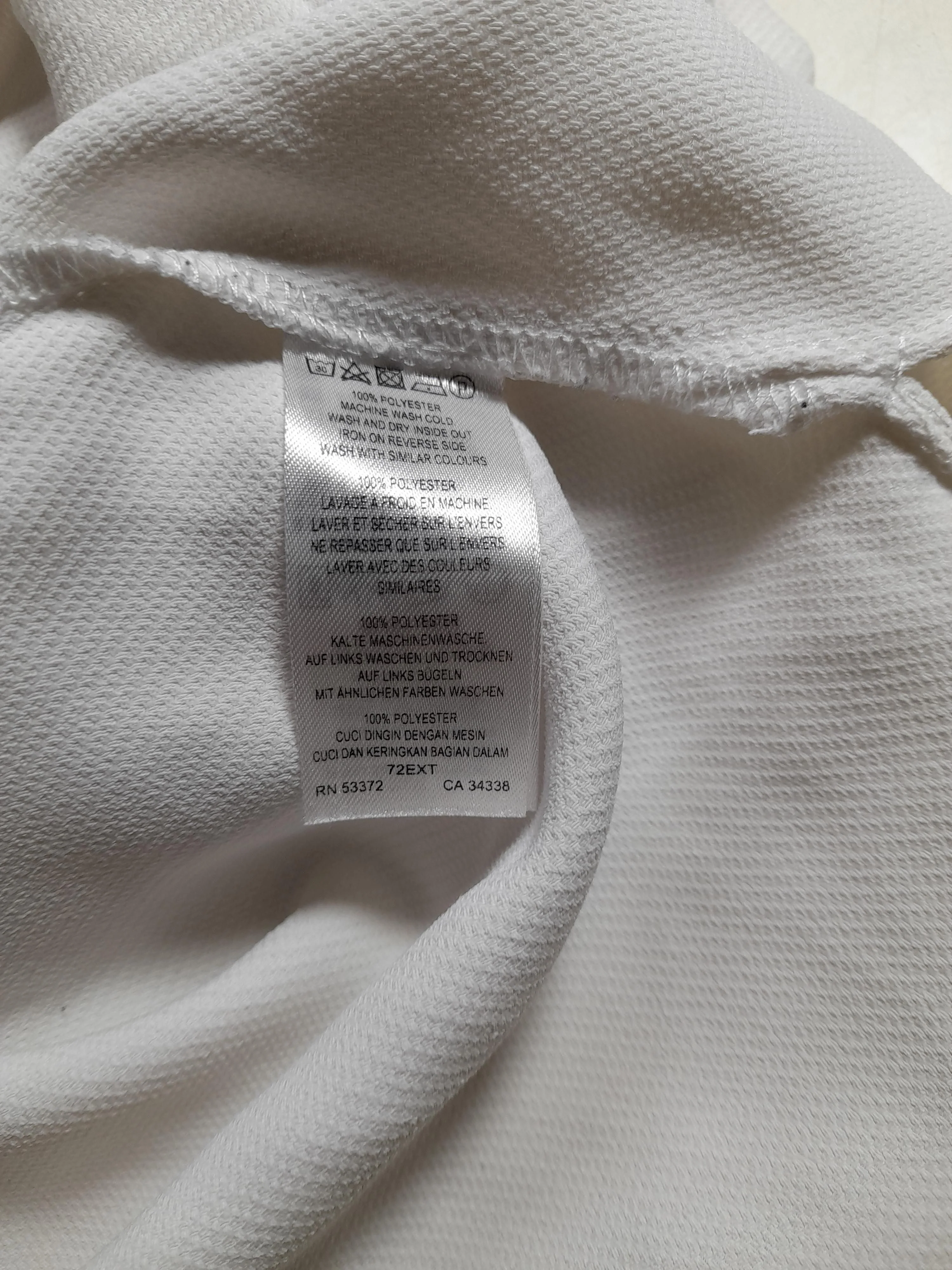 French Connection Women's Top M White 100% Polyester Short Sleeve V-Neck Basic - Image 6