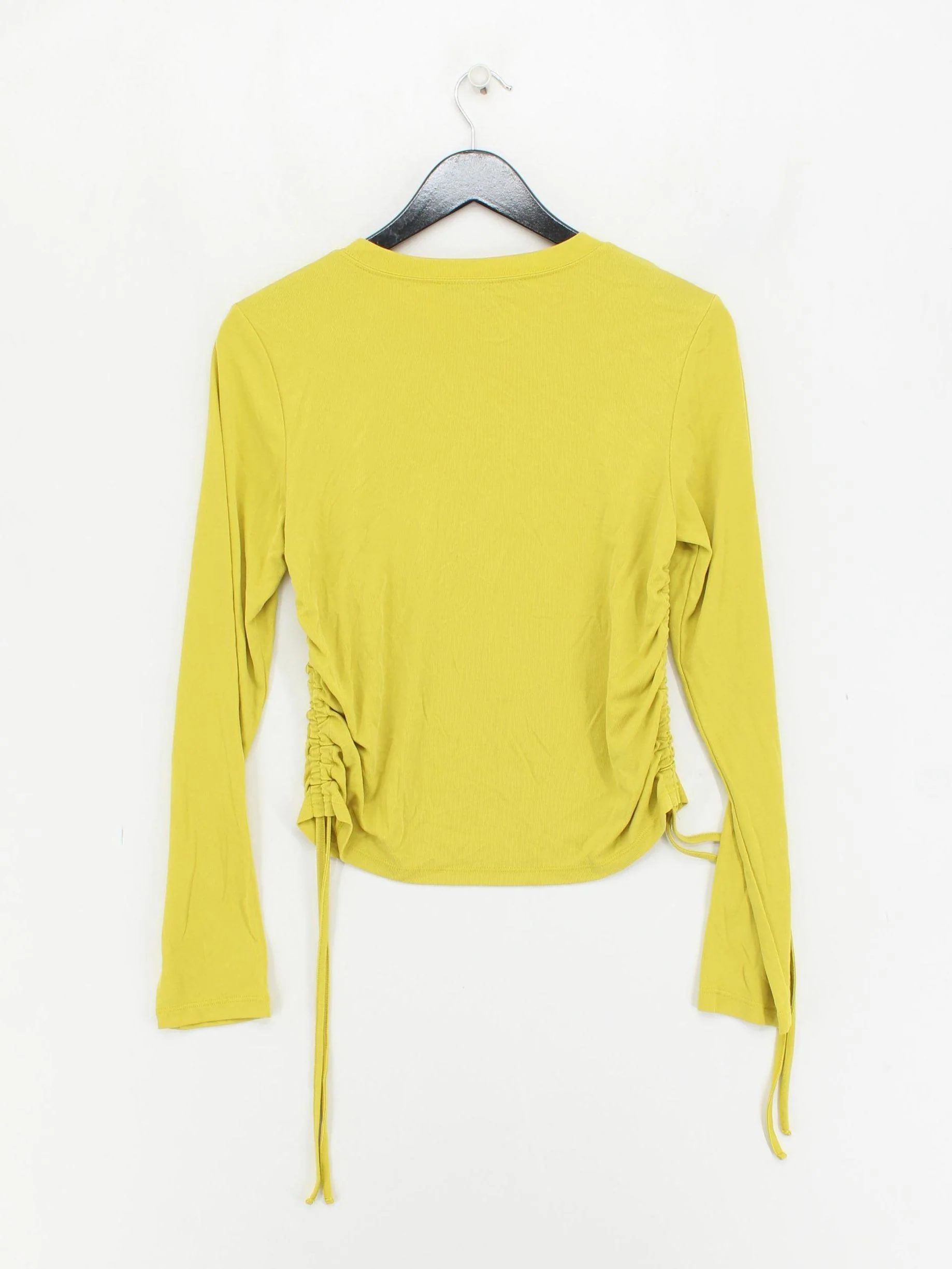 French Connection Women's Top M Yellow Rayon with Polyester Basic - Image 2