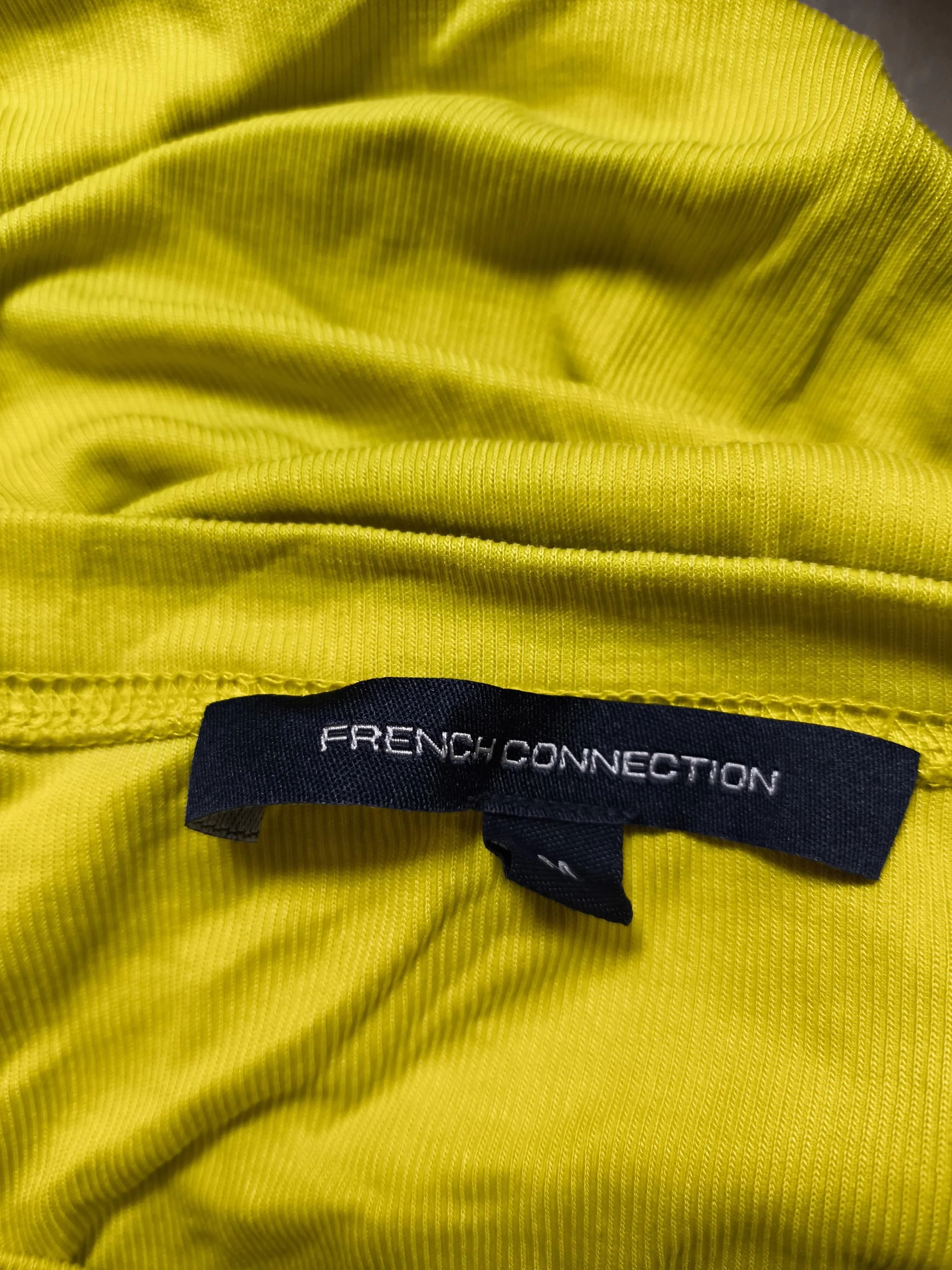 French Connection Women's Top M Yellow Rayon with Polyester Basic - Image 5