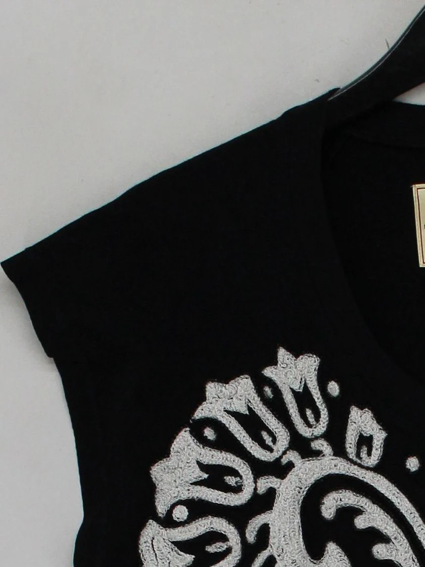 French Connection Women's Top S Black 100% Cotton Basic - Image 4