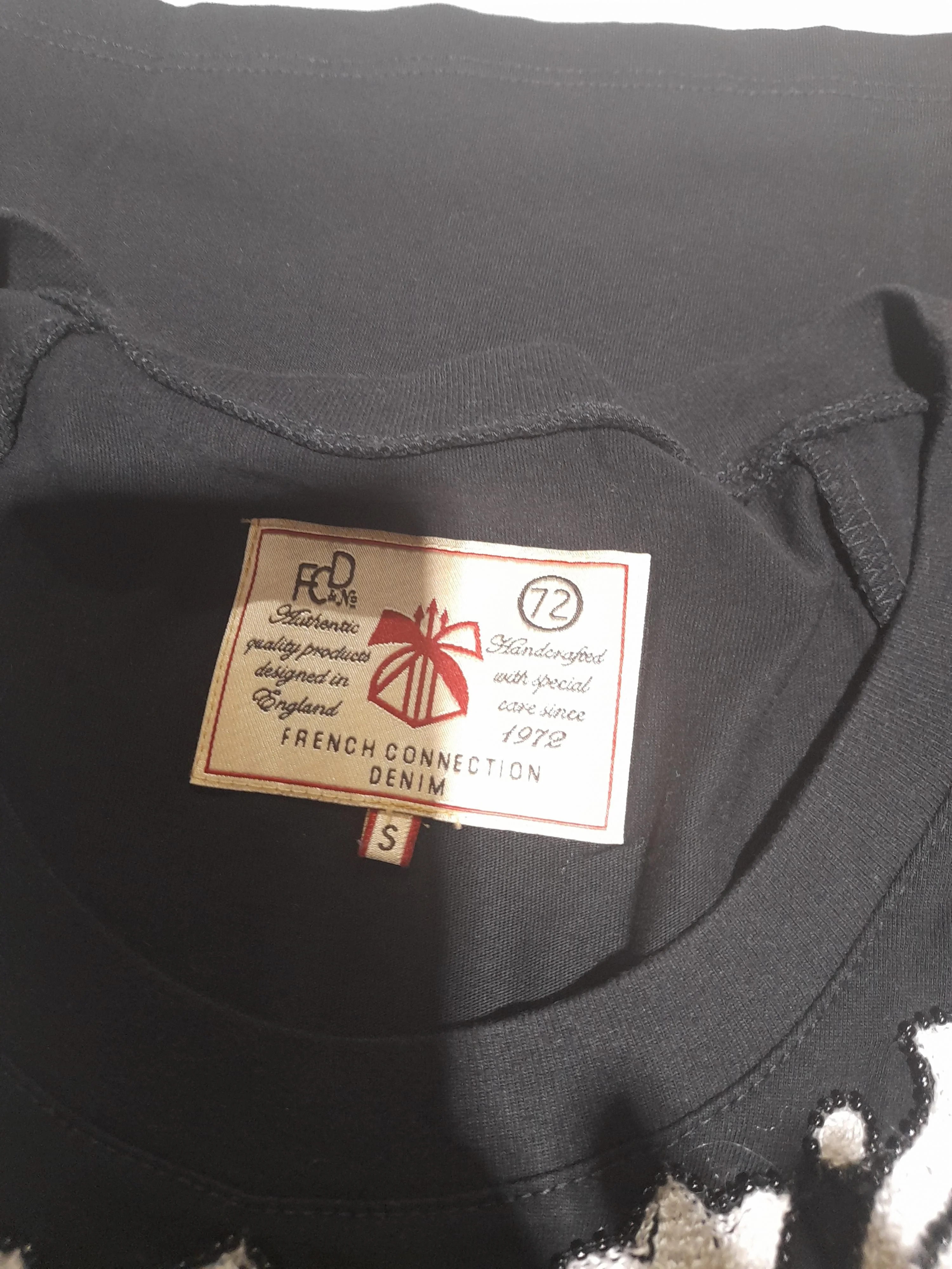 French Connection Women's Top S Black 100% Cotton Basic - Image 5