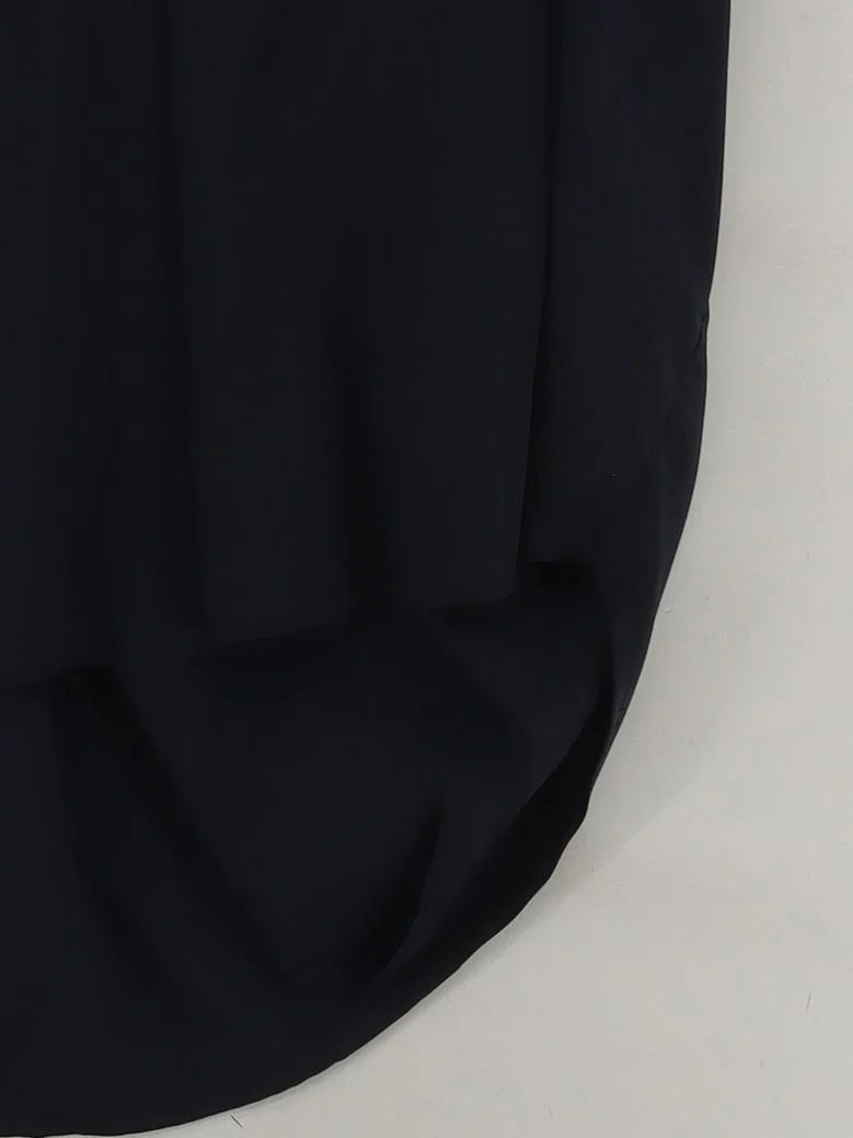 French Connection Women's Top S Black 100% Polyester Short Sleeve V-Neck Basic - Image 4