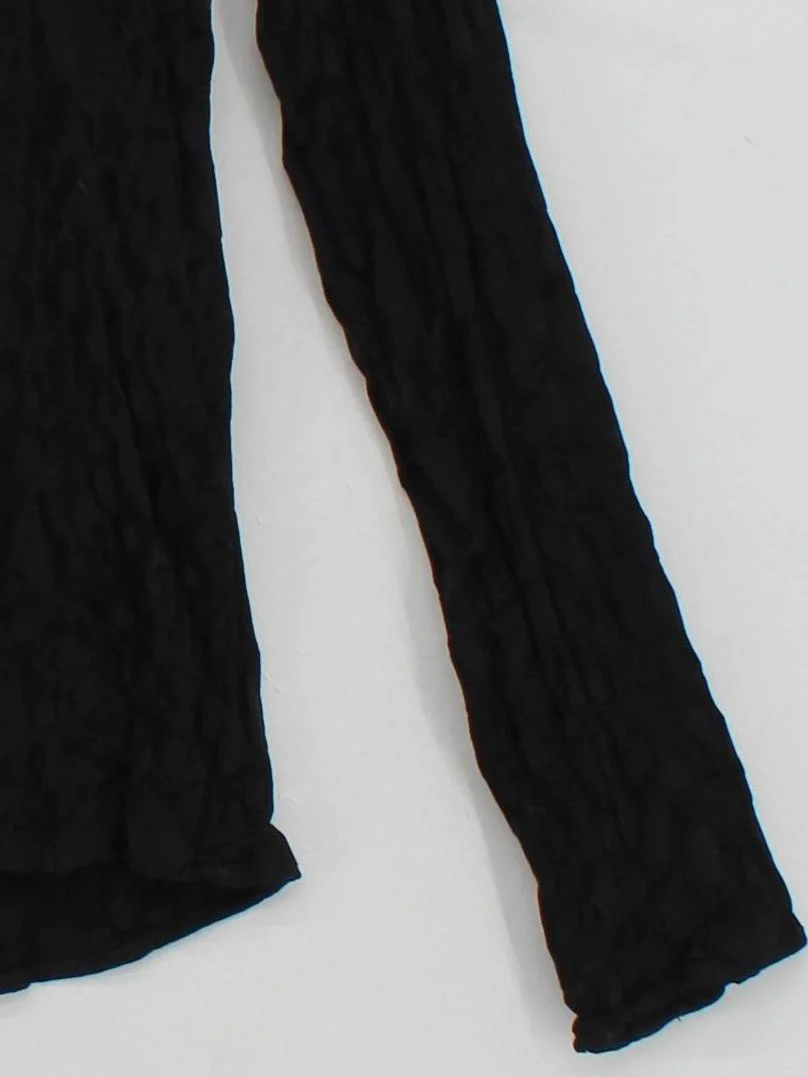 French Connection Women's Top S Black 100% Viscose Long Sleeve V-Neck Jersey - Image 4