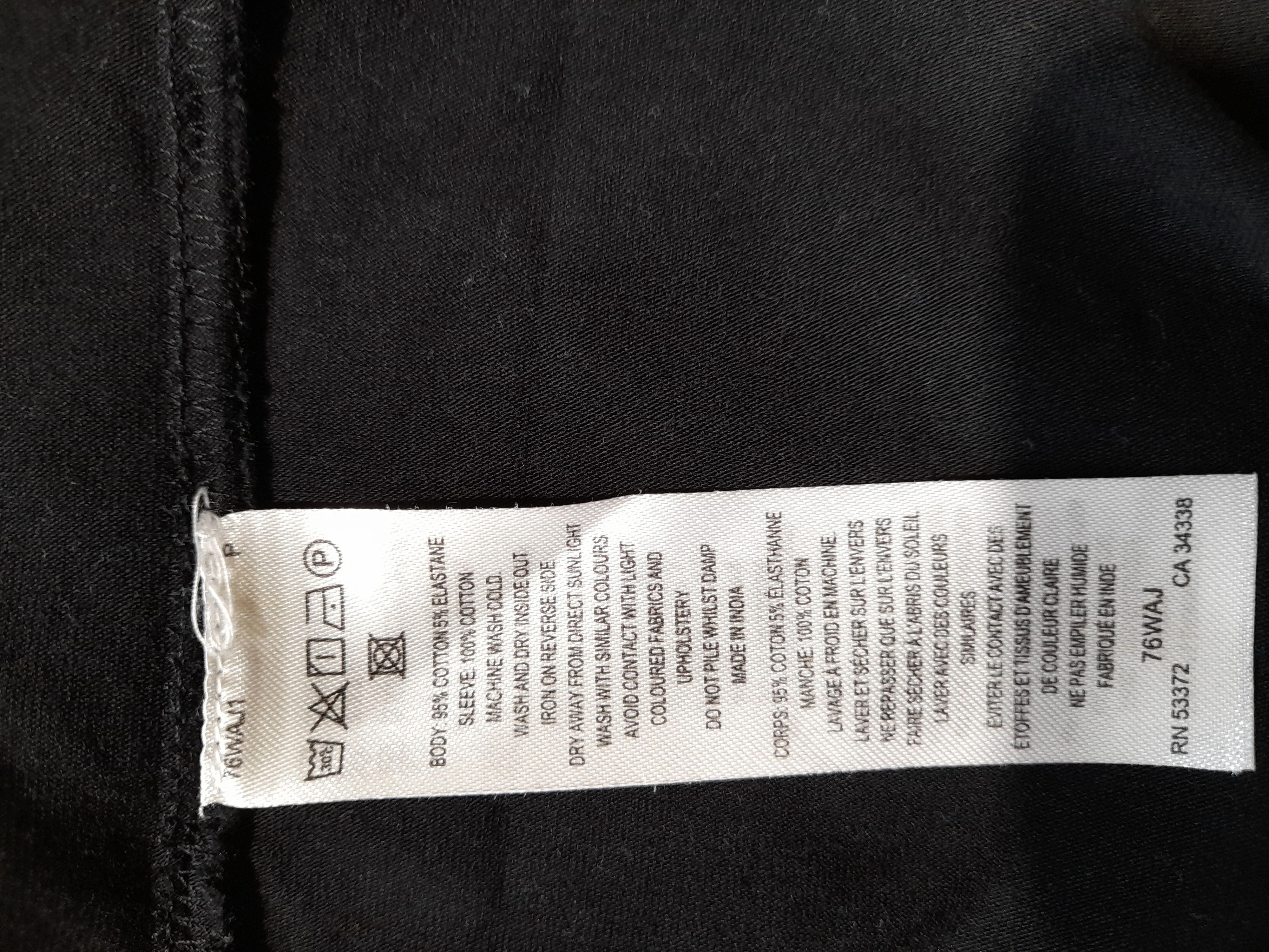 French Connection Women's Top S Black Cotton with Elastane Basic - Image 6