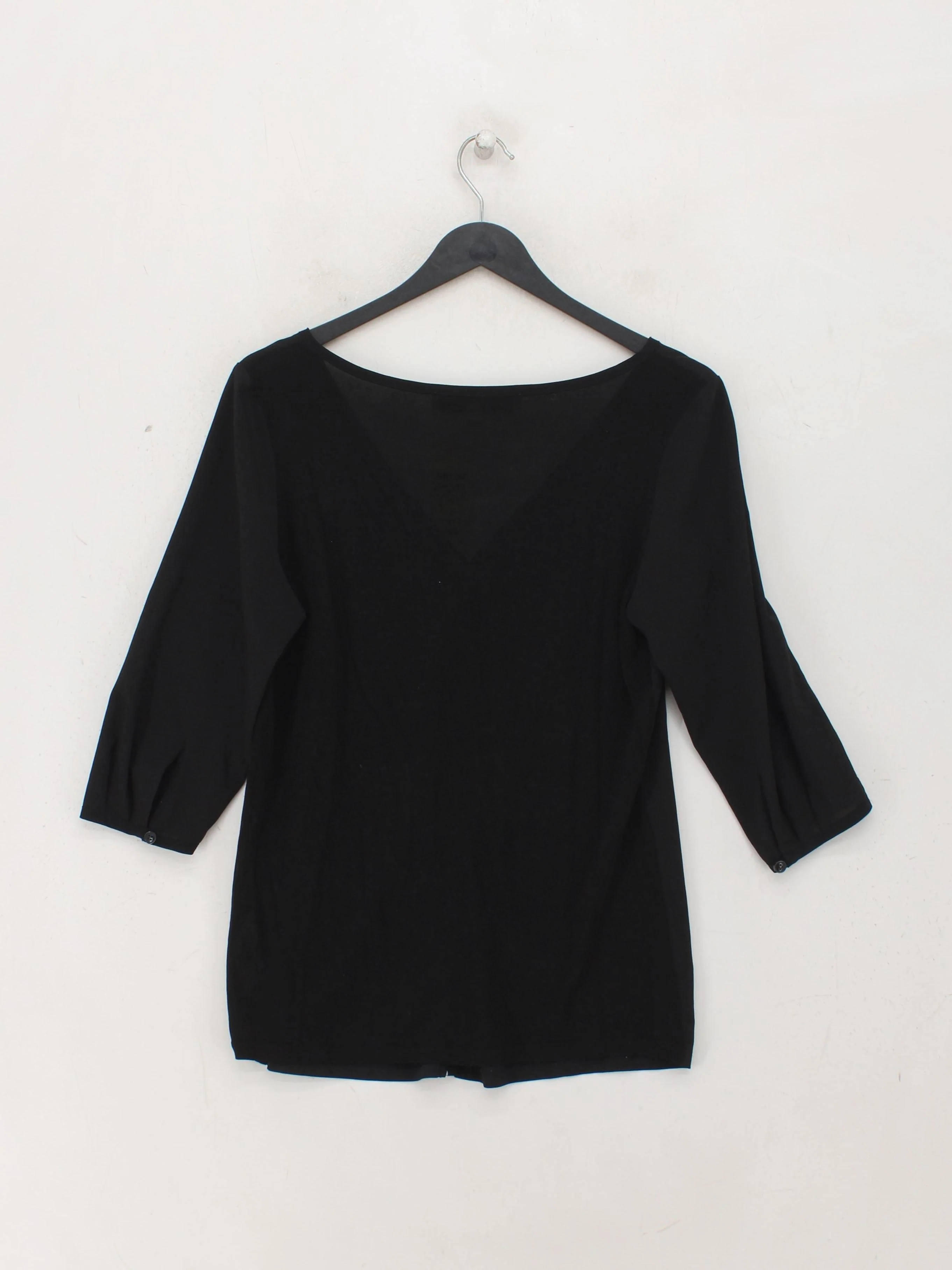 French Connection Women's Top S Black Polyester with Lyocell Modal Basic - Image 2