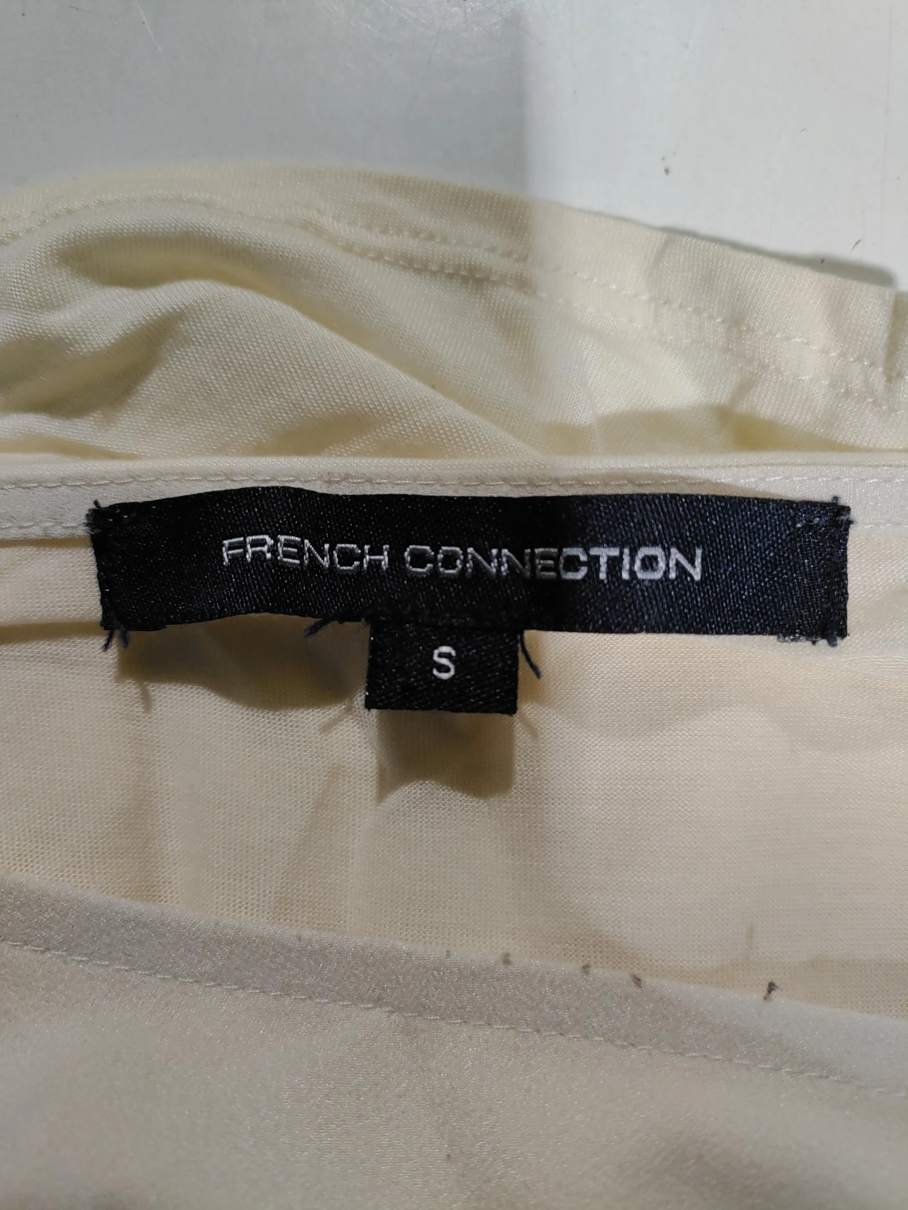 French Connection Women's Top S Cream 100% Polyester Basic - Image 5
