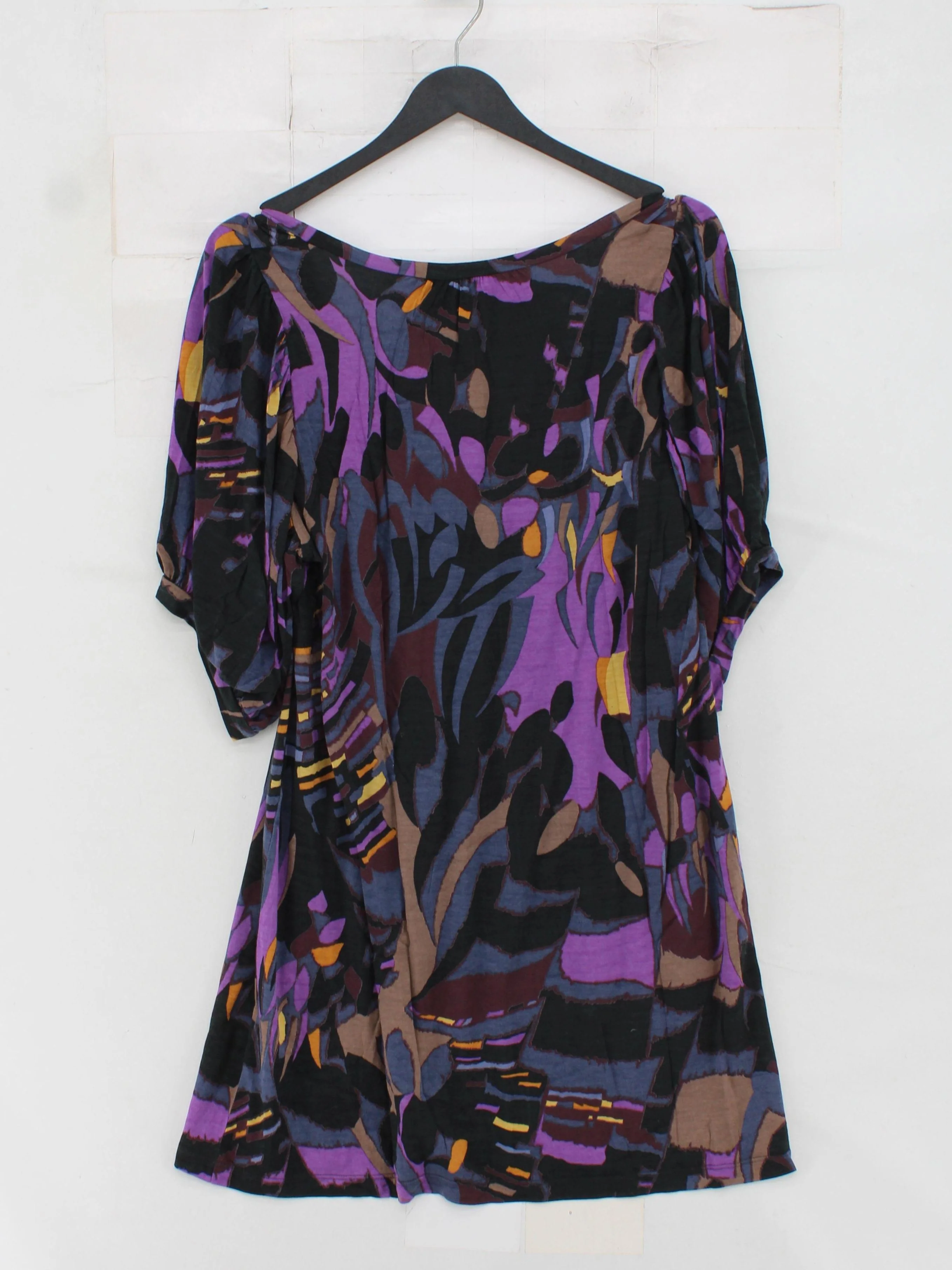 French Connection Women's Top UK 10 Multi Lyocell Modal with Cotton Basic - Image 2
