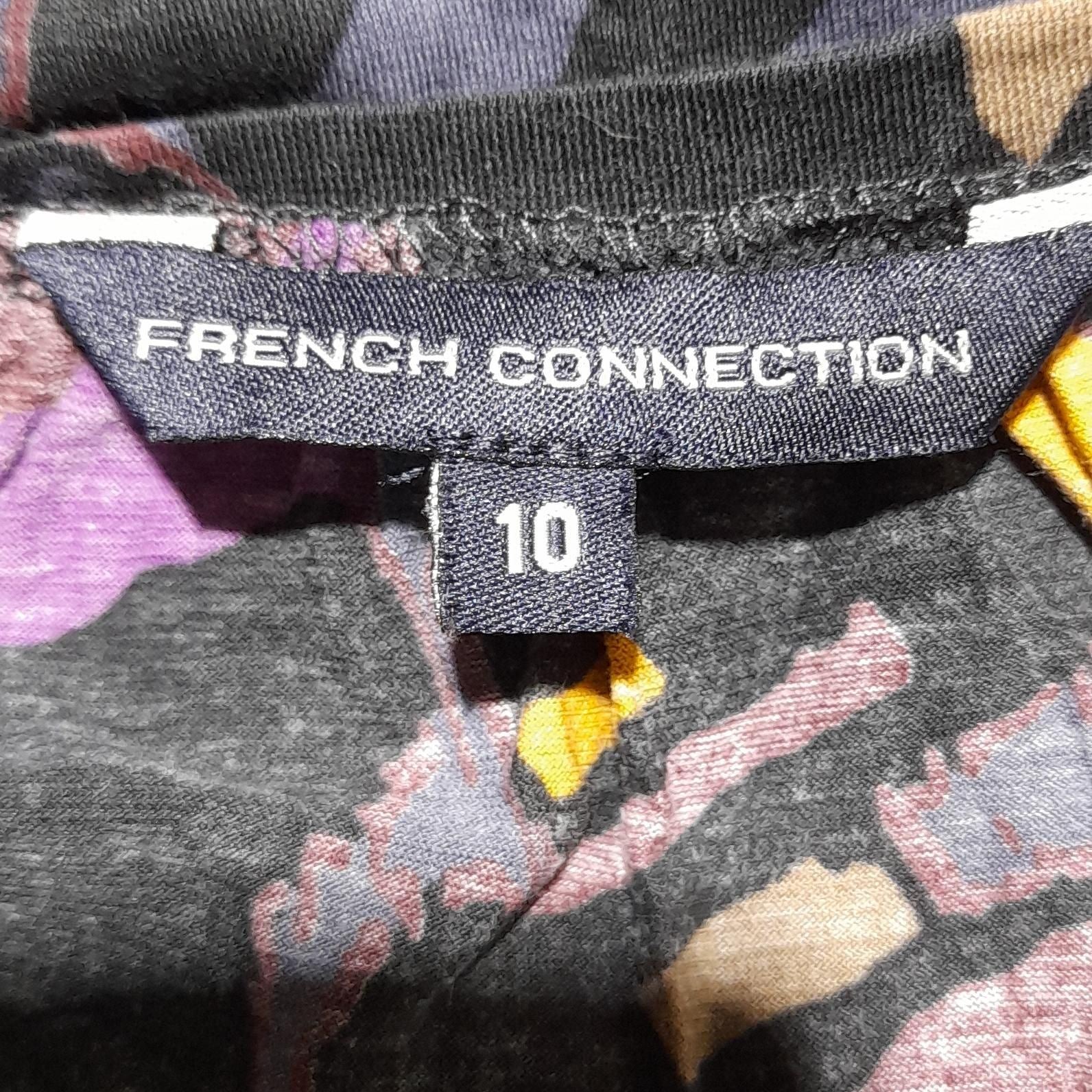 French Connection Women's Top UK 10 Multi Lyocell Modal with Cotton Basic - Image 5