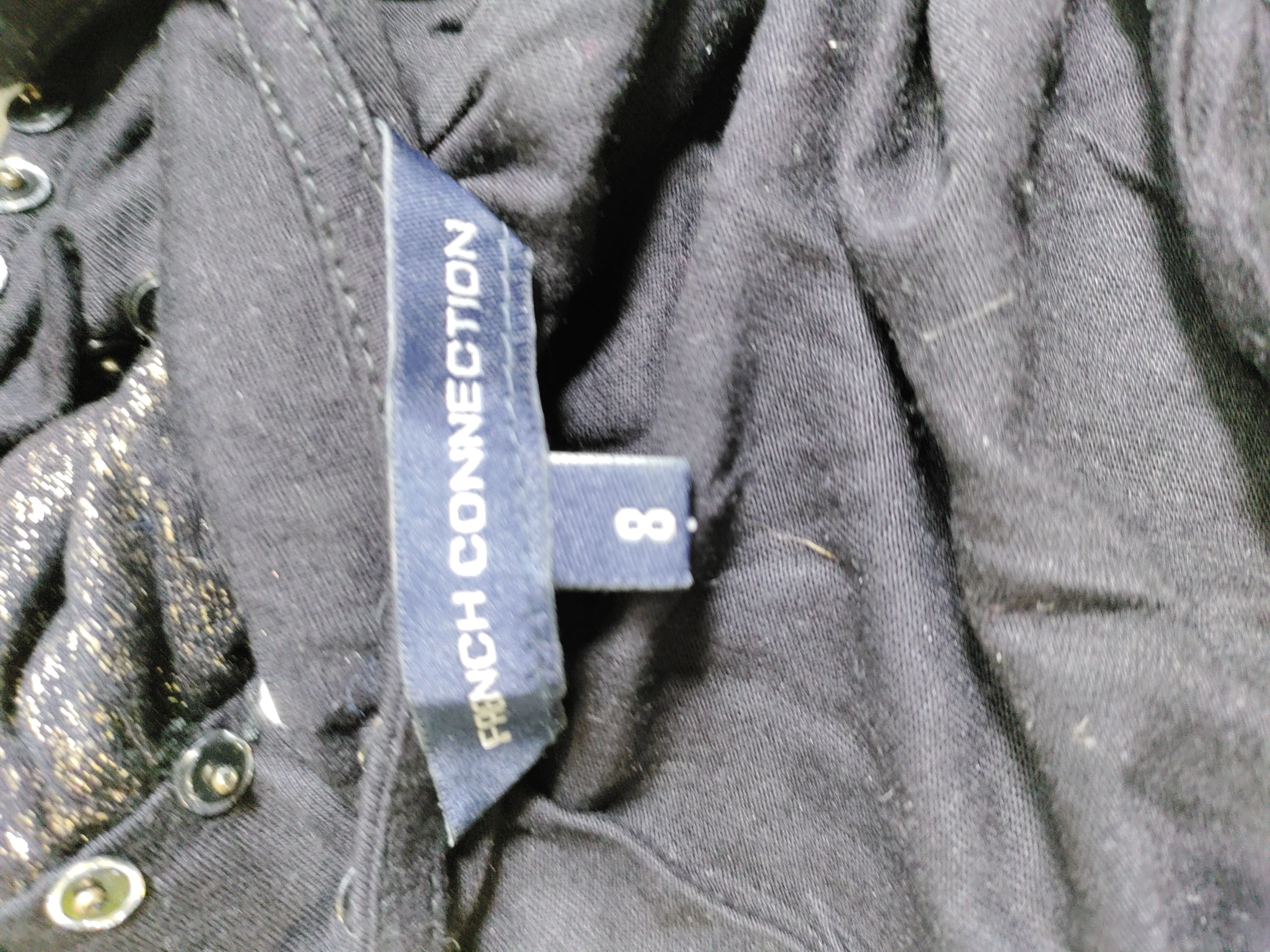 French Connection Women's Top UK 8 Black 100% Viscose Basic - Image 5