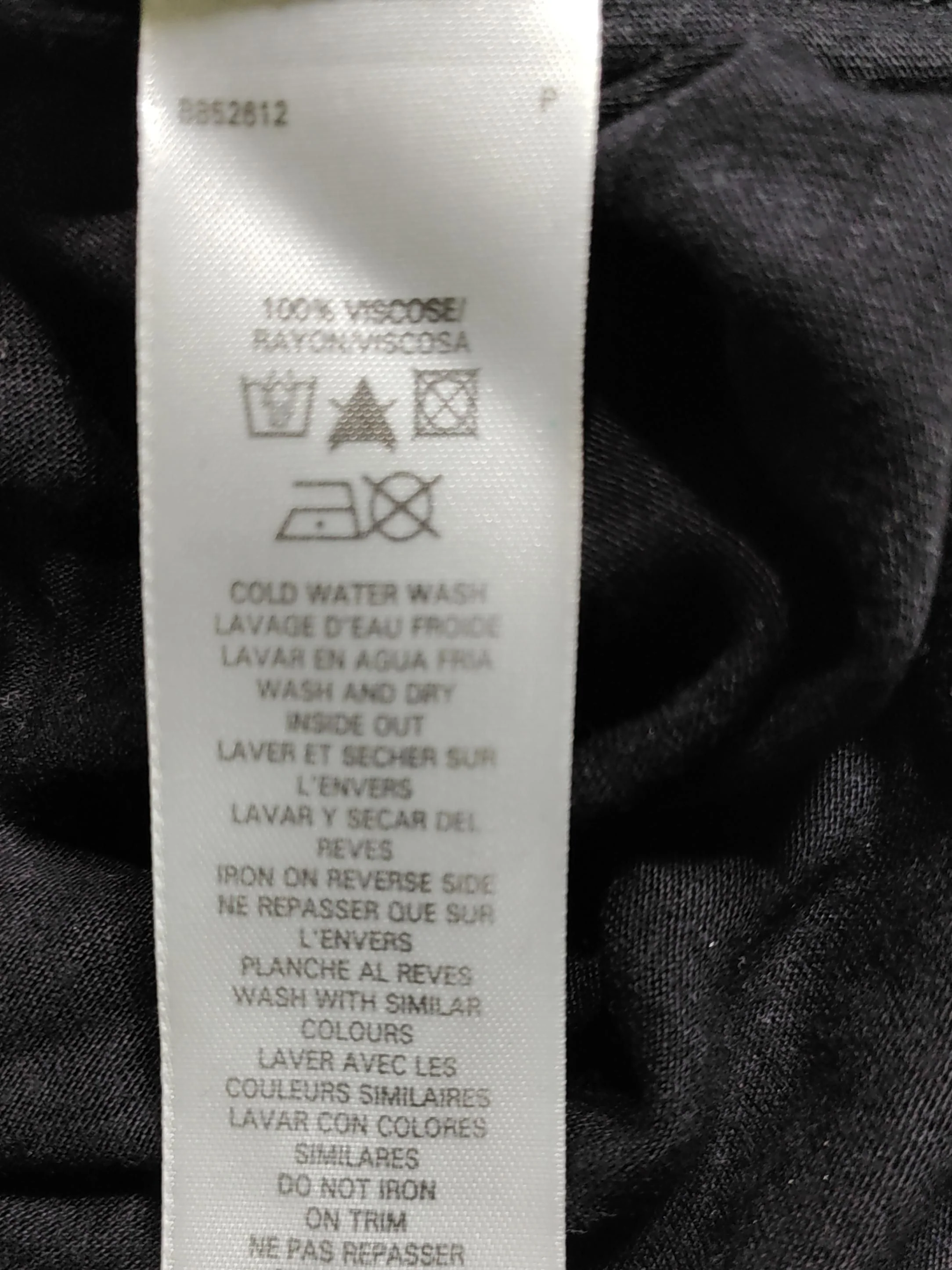 French Connection Women's Top UK 8 Black 100% Viscose Basic - Image 6
