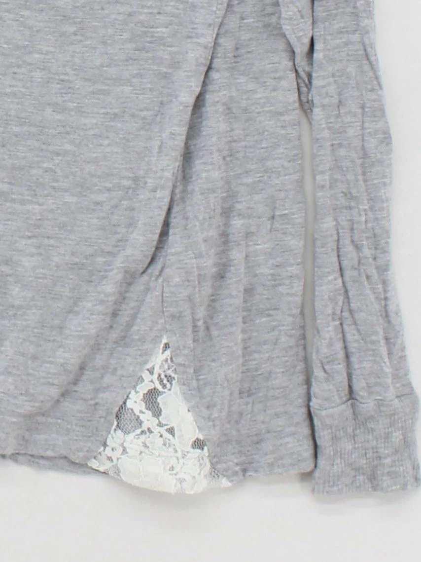 French Connection Women's Top XS Grey Viscose with Cotton, Polyester Basic - Image 4