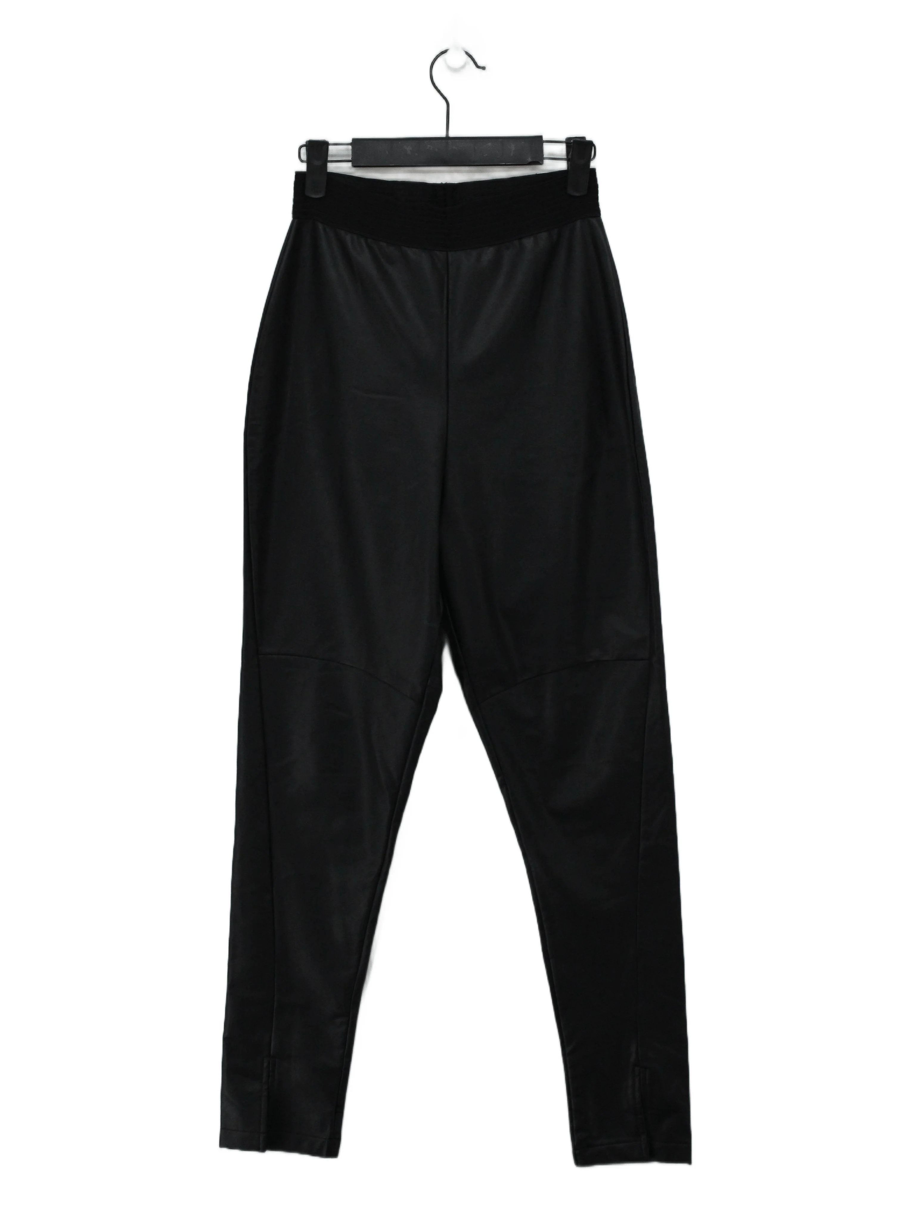 French Connection Women's Trousers S Black Polyester with Elastane Tapered Capri