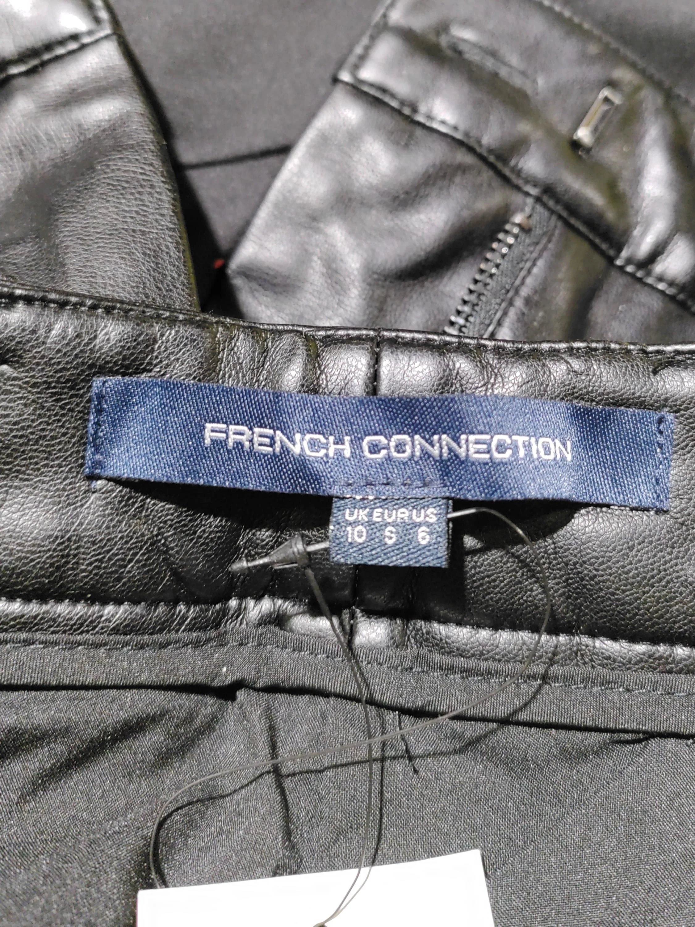 French Connection Women's Trousers S Black Viscose with Polyester Tapered Chino - Image 5