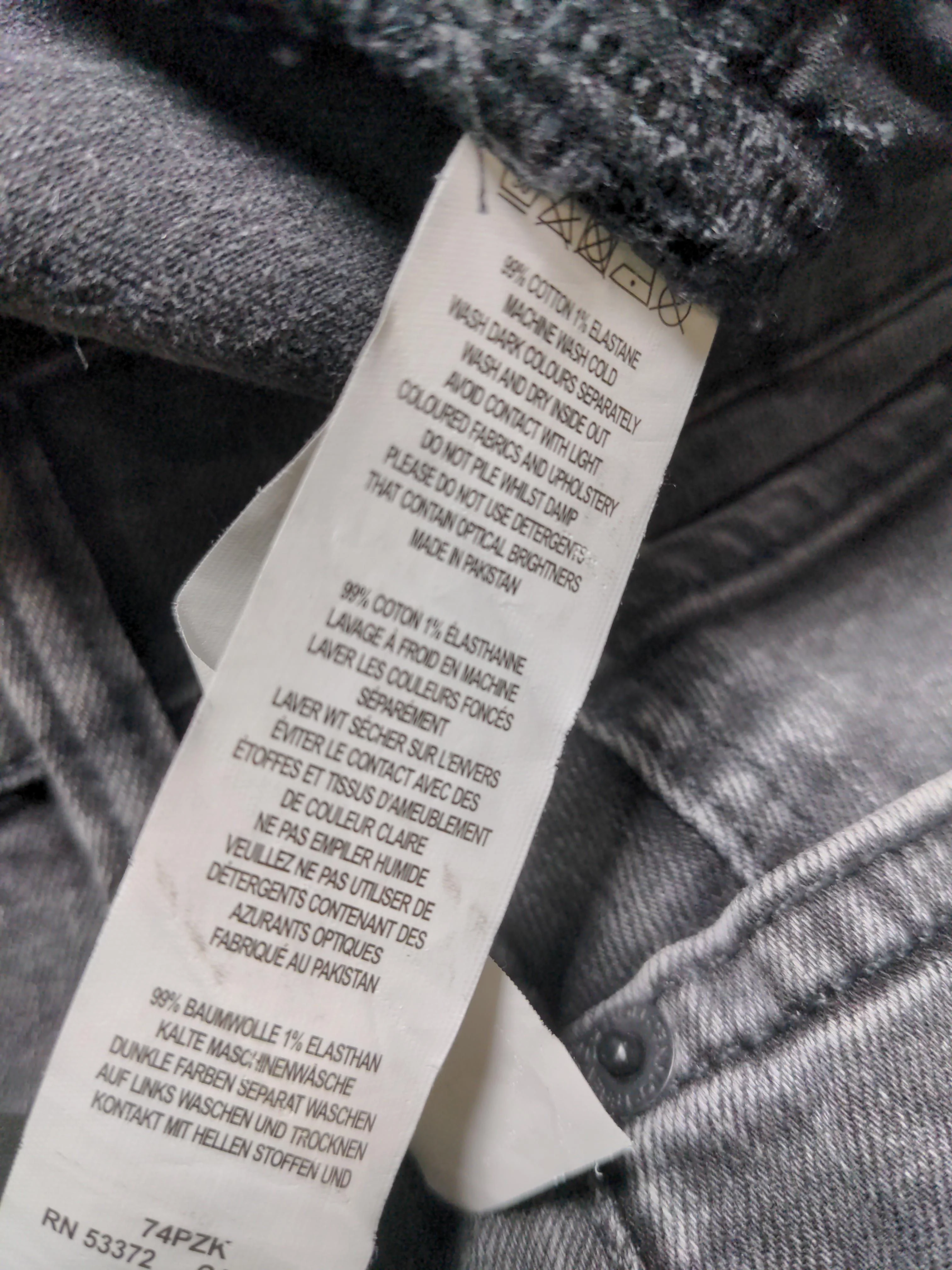 French Connection Women's Trousers UK 16 Grey Cotton with Elastane Cropped - Image 6