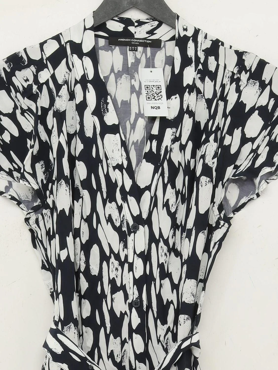 French Connection Wrap Maxi Dress UK10 in Black - Image 3