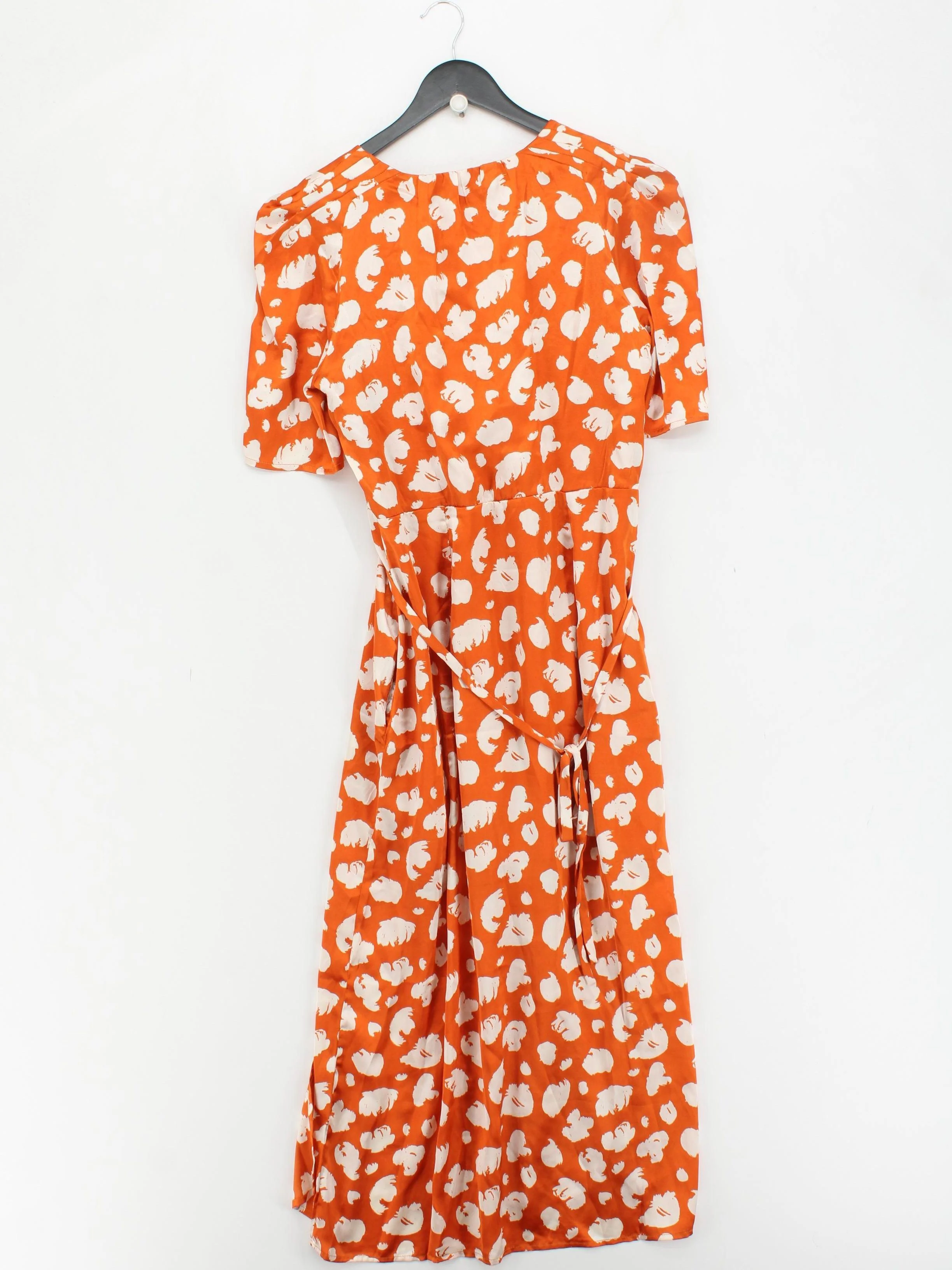 French Connection Wrap Maxi Dress UK14 in Orange - Image 2