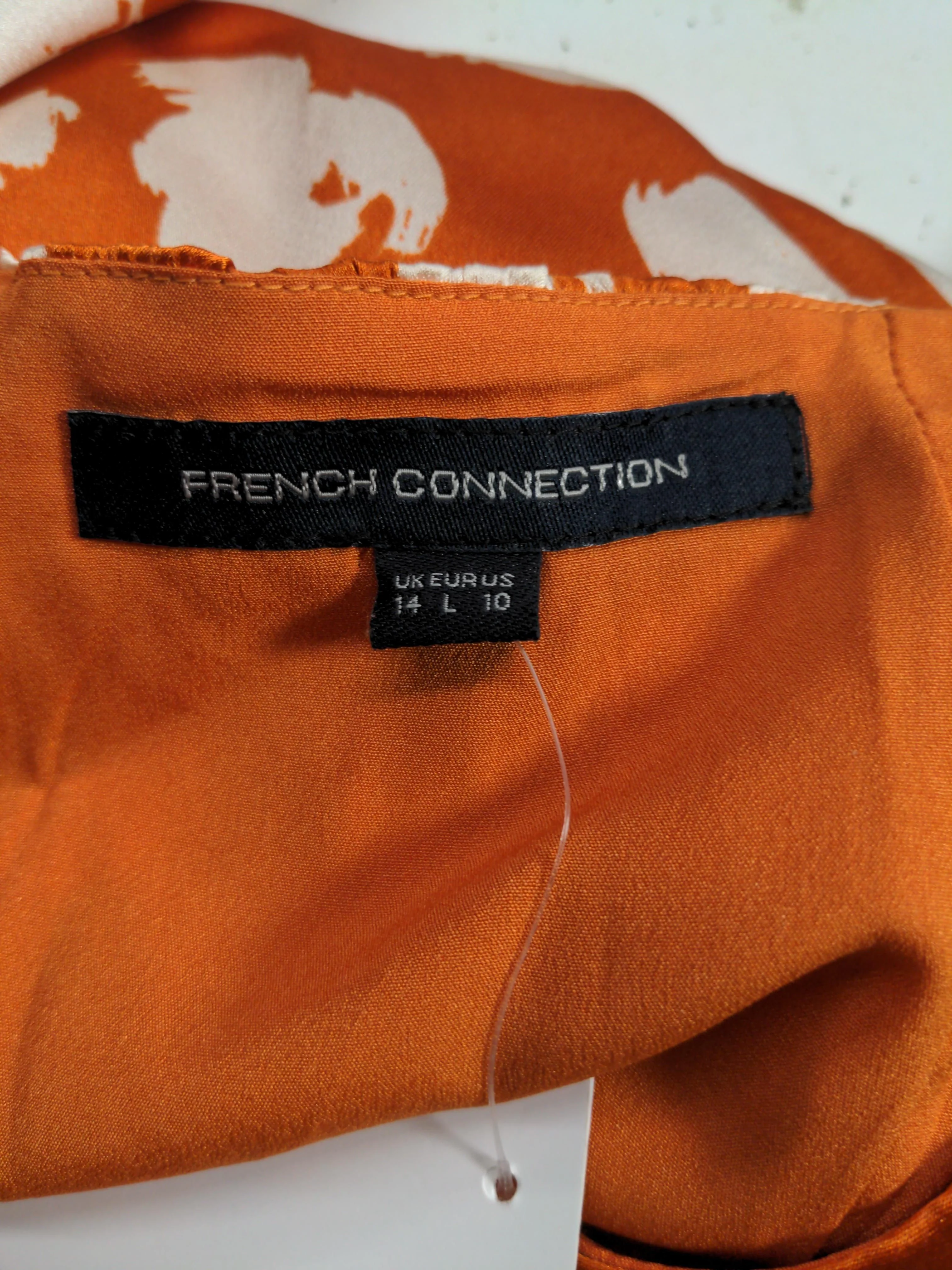 French Connection Wrap Maxi Dress UK14 in Orange - Image 5