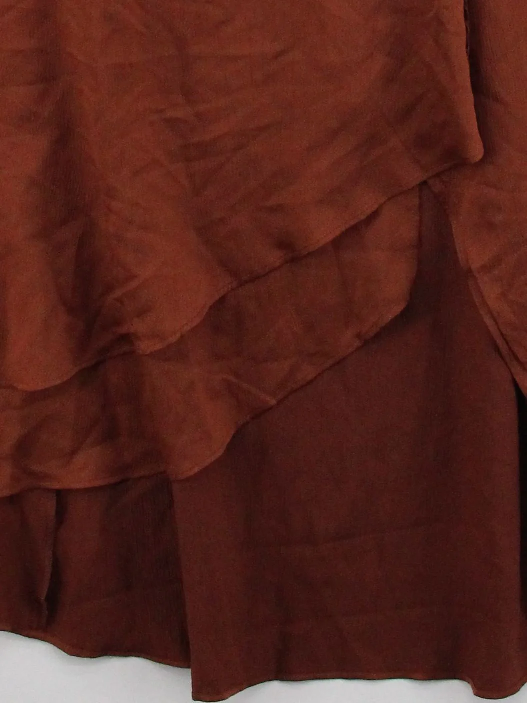 French Connection Wrap Midi Dress UK14 in Brown - Image 4