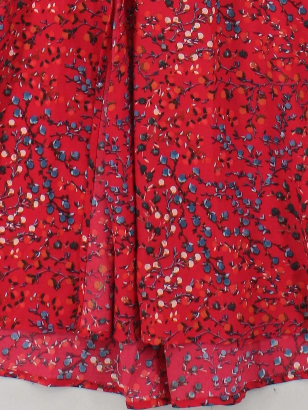 French Connection Wrap Midi Dress UK6 in Red - Image 4