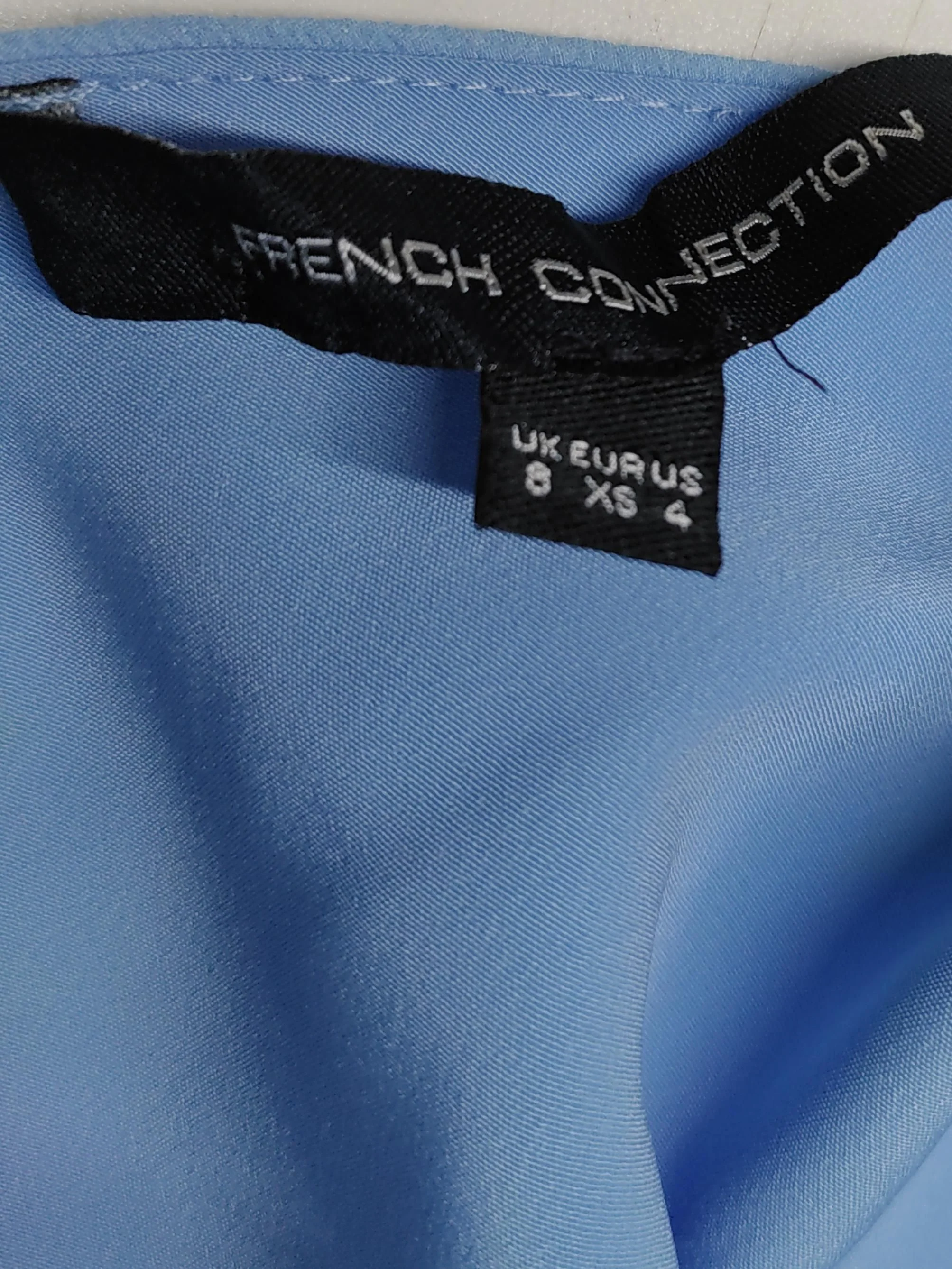 French Connection Wrap Mini Dress in Blue - Image 5