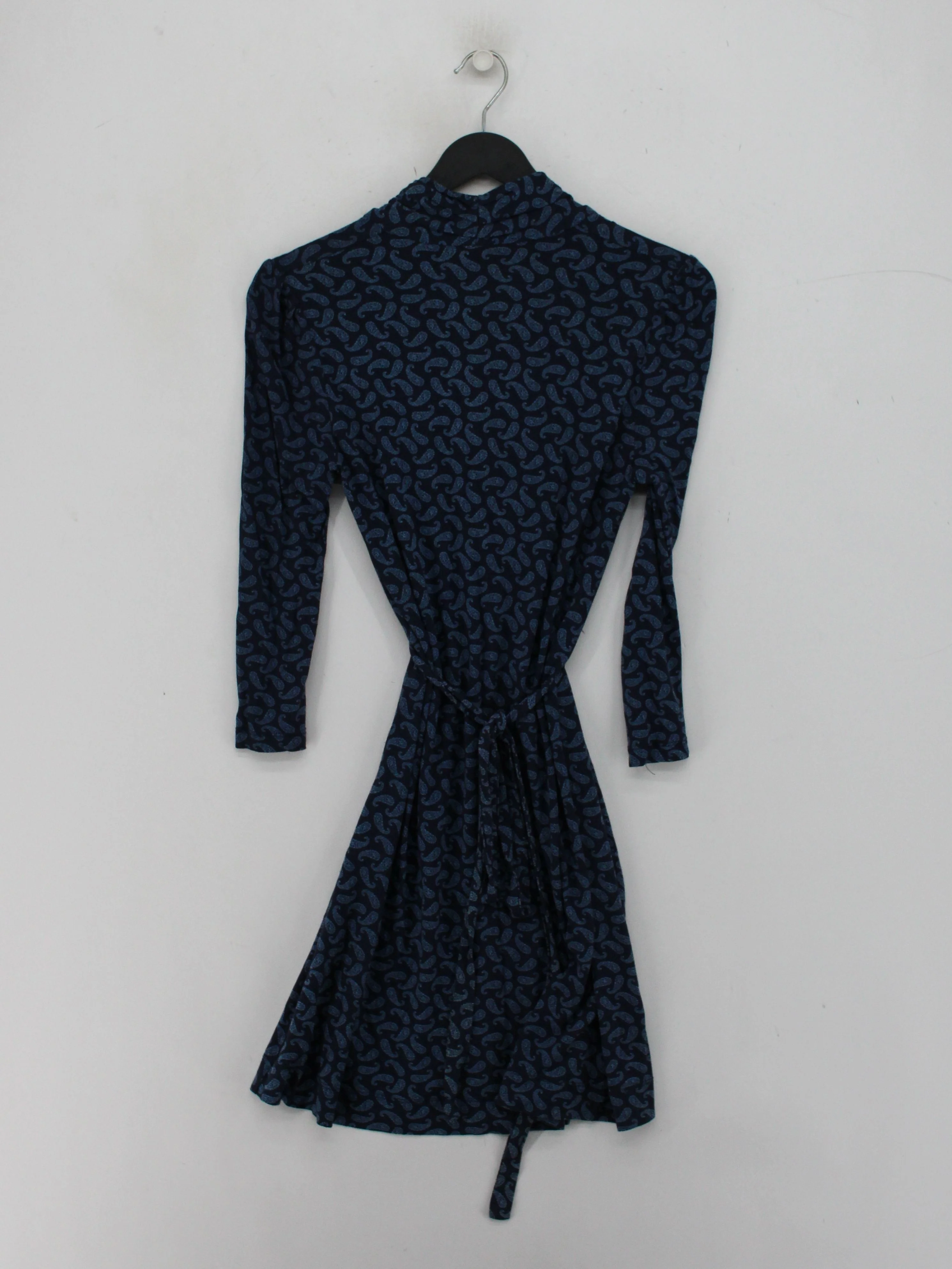 French Connection Wrap Mini Dress UK10 in Blue - Image 2