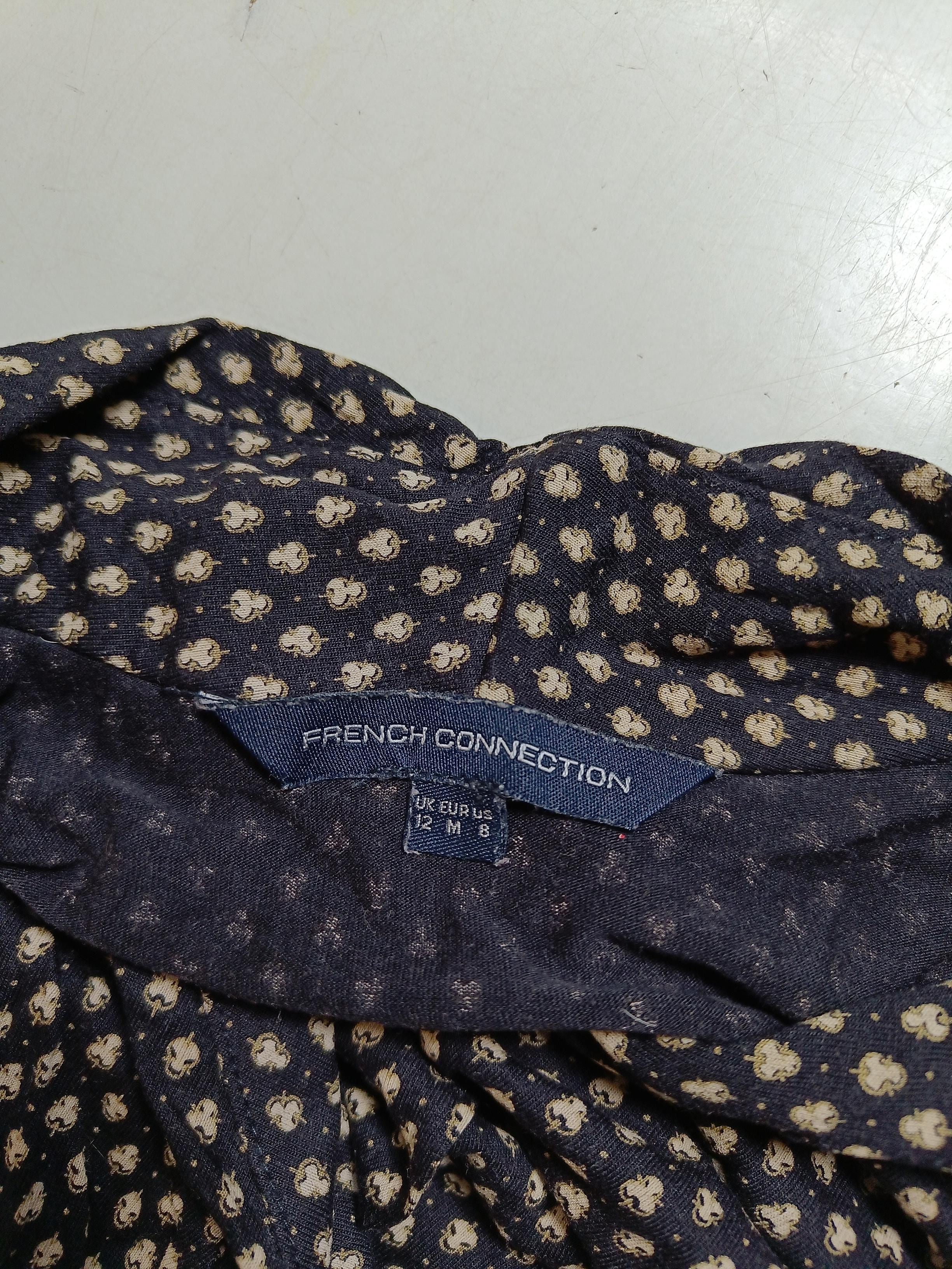 French Connection Wrap Mini Dress UK12 in Black - Image 5