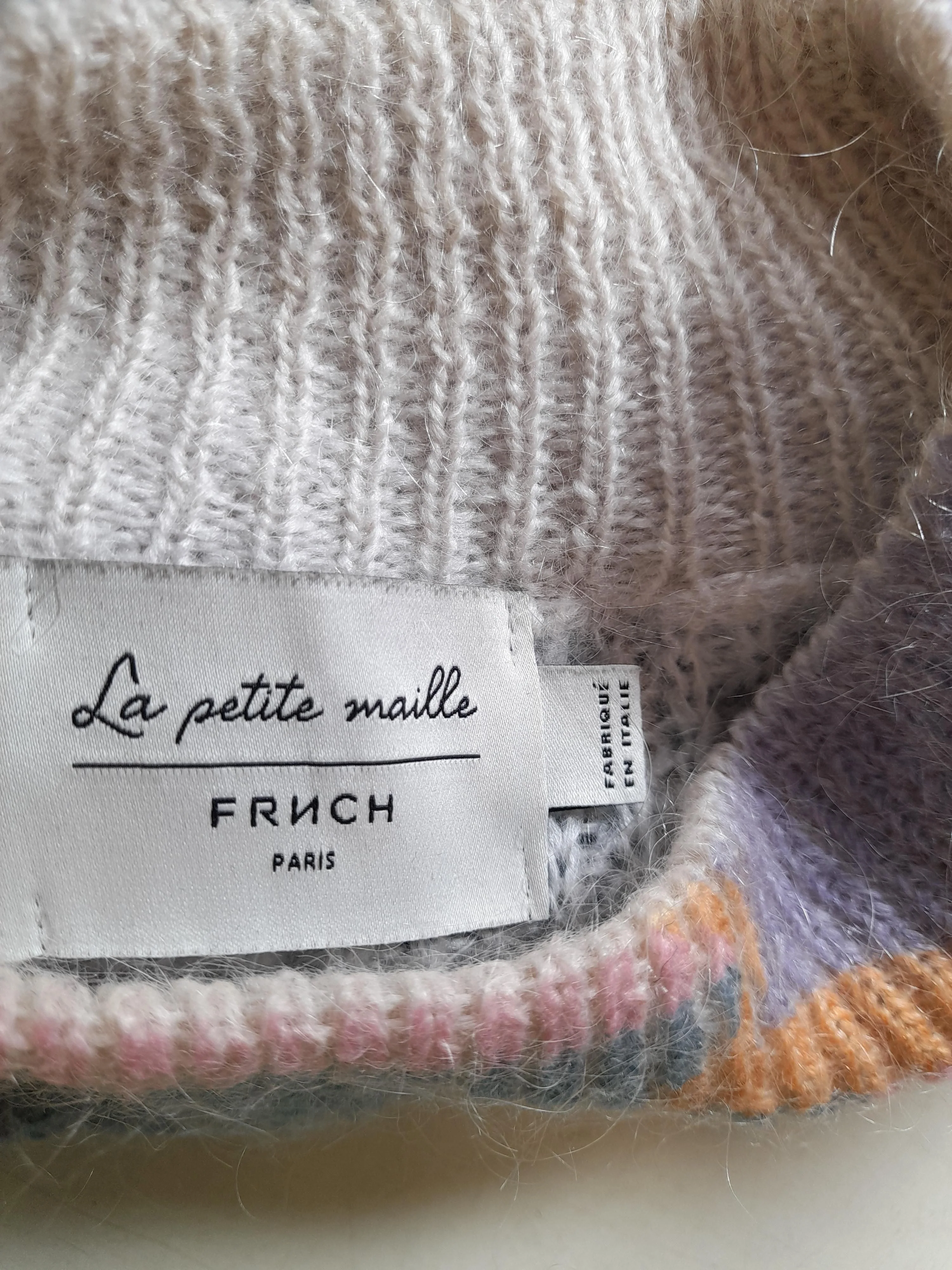 Frnch Women's Jumper M Multi Graphic 100% Wool Crew Neck Pullover - Image 5