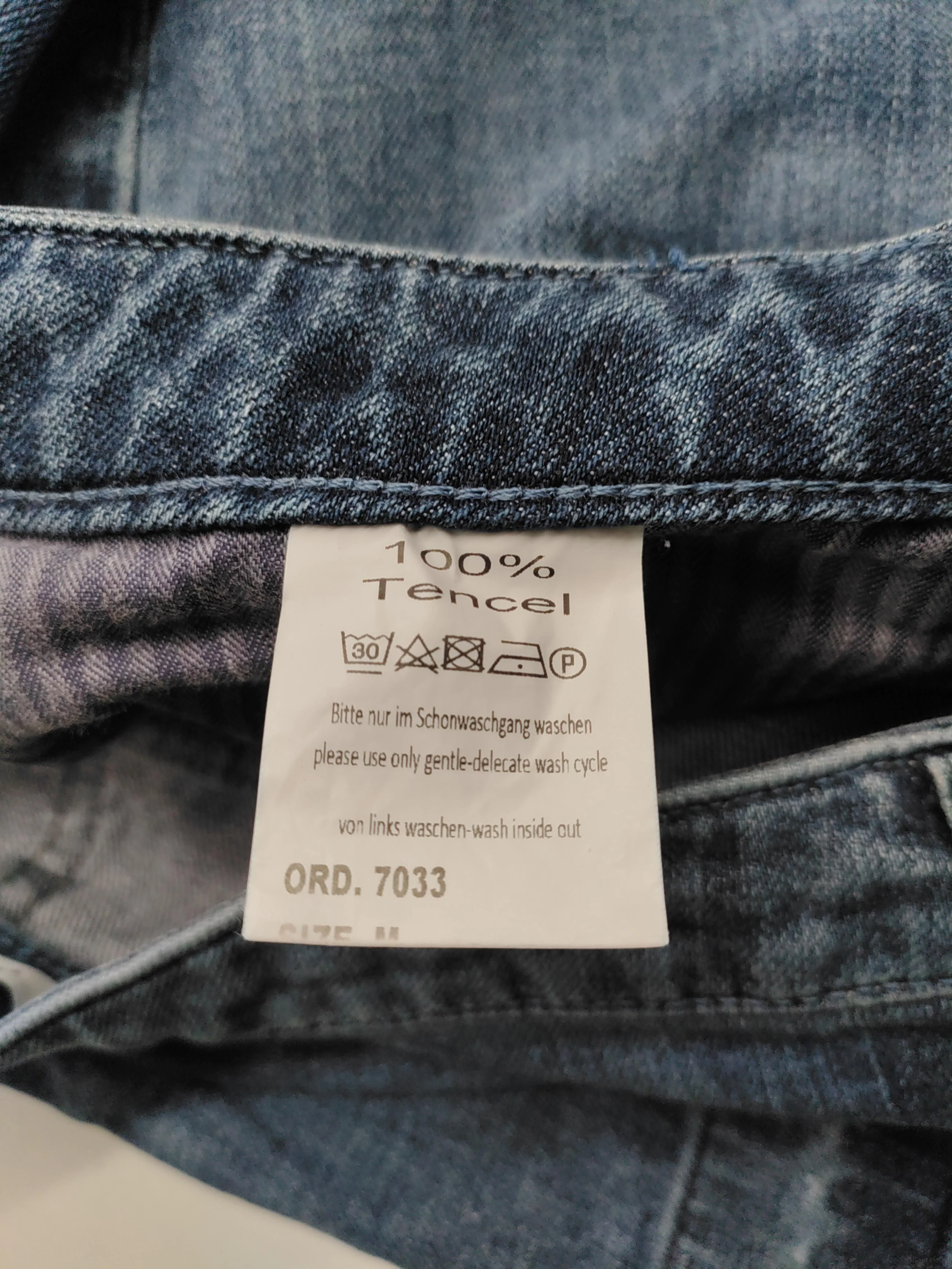 FUNKY STAFF Women's Jeans M Blue 100% Lyocell Modal Cropped - Image 6